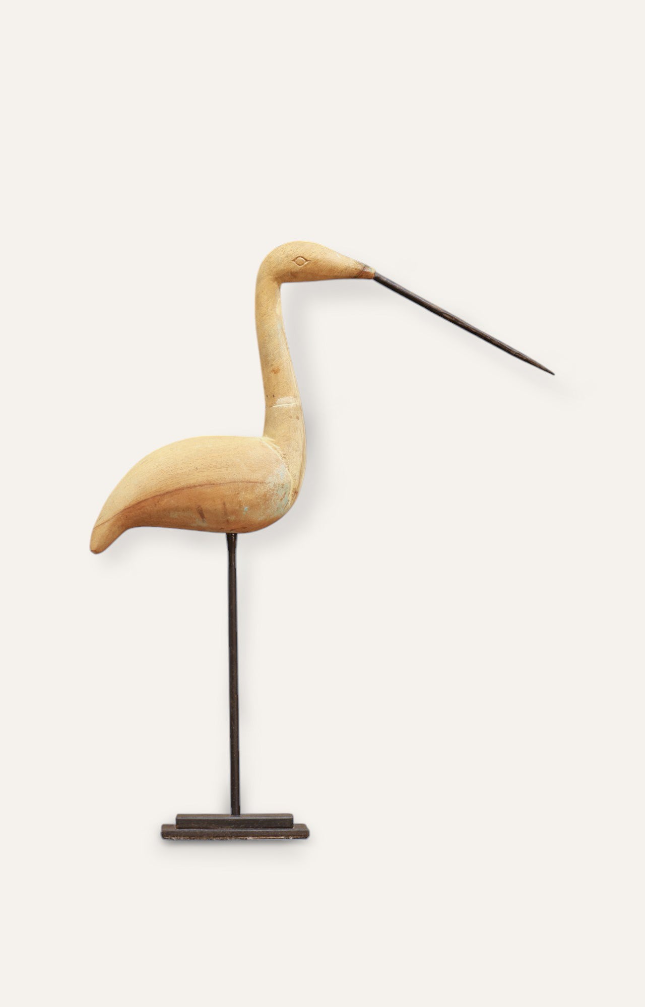 Wooden Carved Bird Figurine