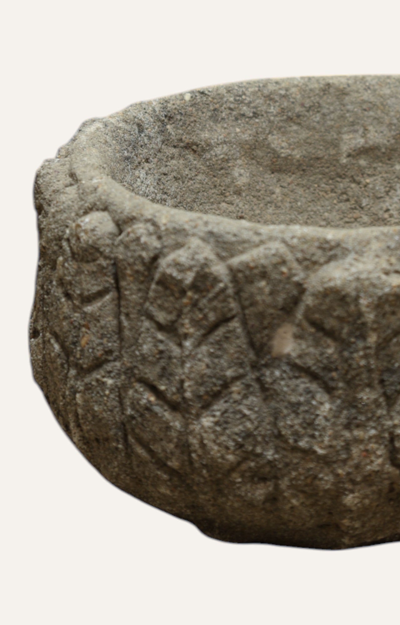 Raw Textured Wooden Bowl