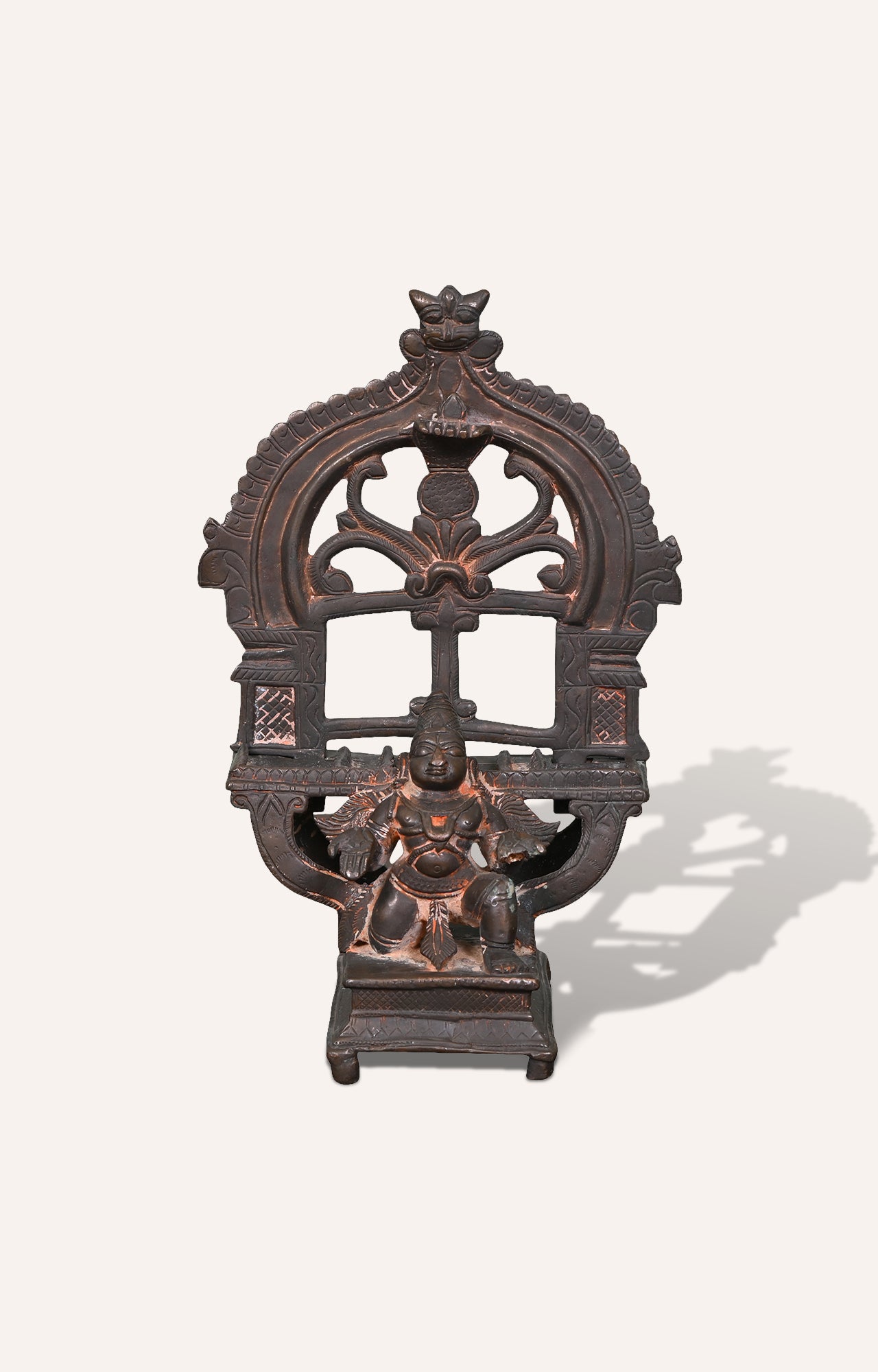Ornate Brass Statue of a Divine Deity