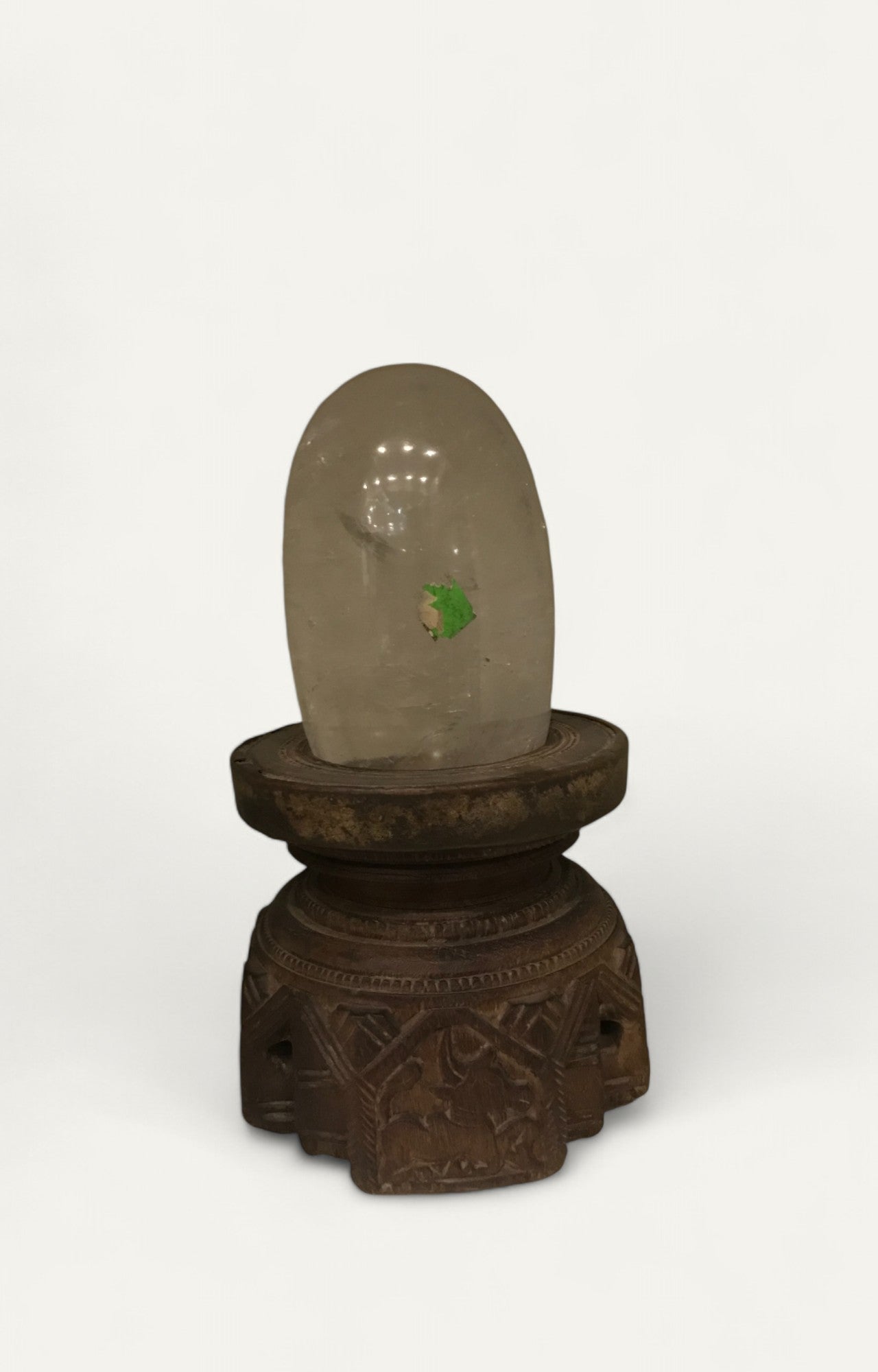Shivling with wooden Base