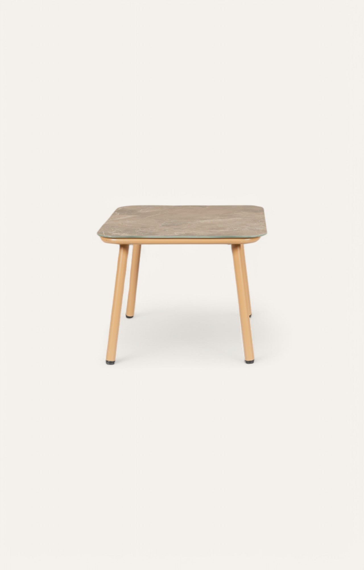 Curved Edge Brown Wooden Table