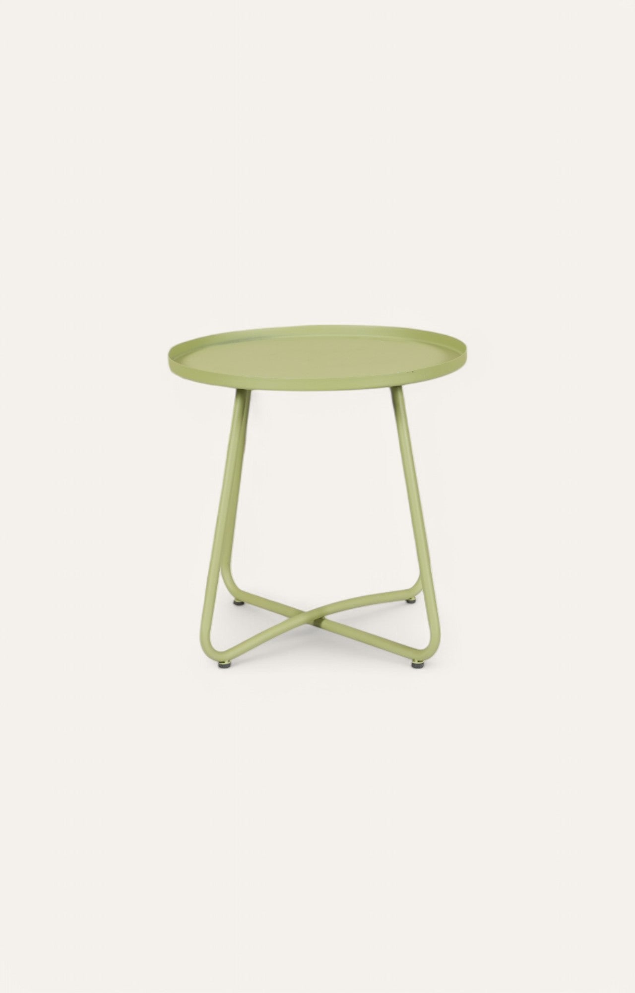 Wooden Green Round Table
