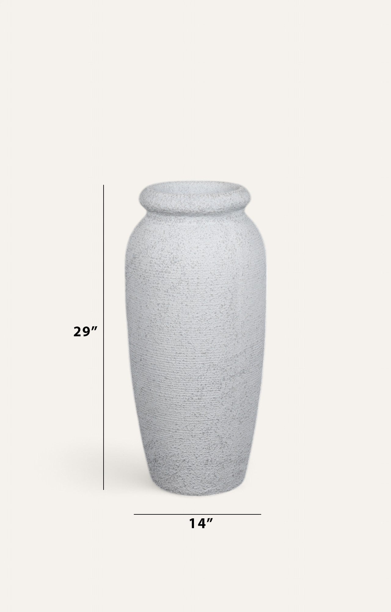 White resin Planter Small