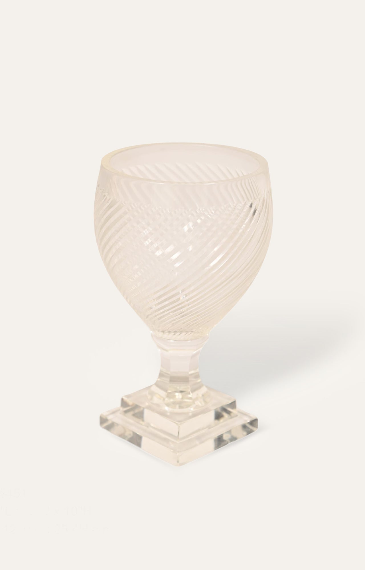 Pressed Glass Candle Stand