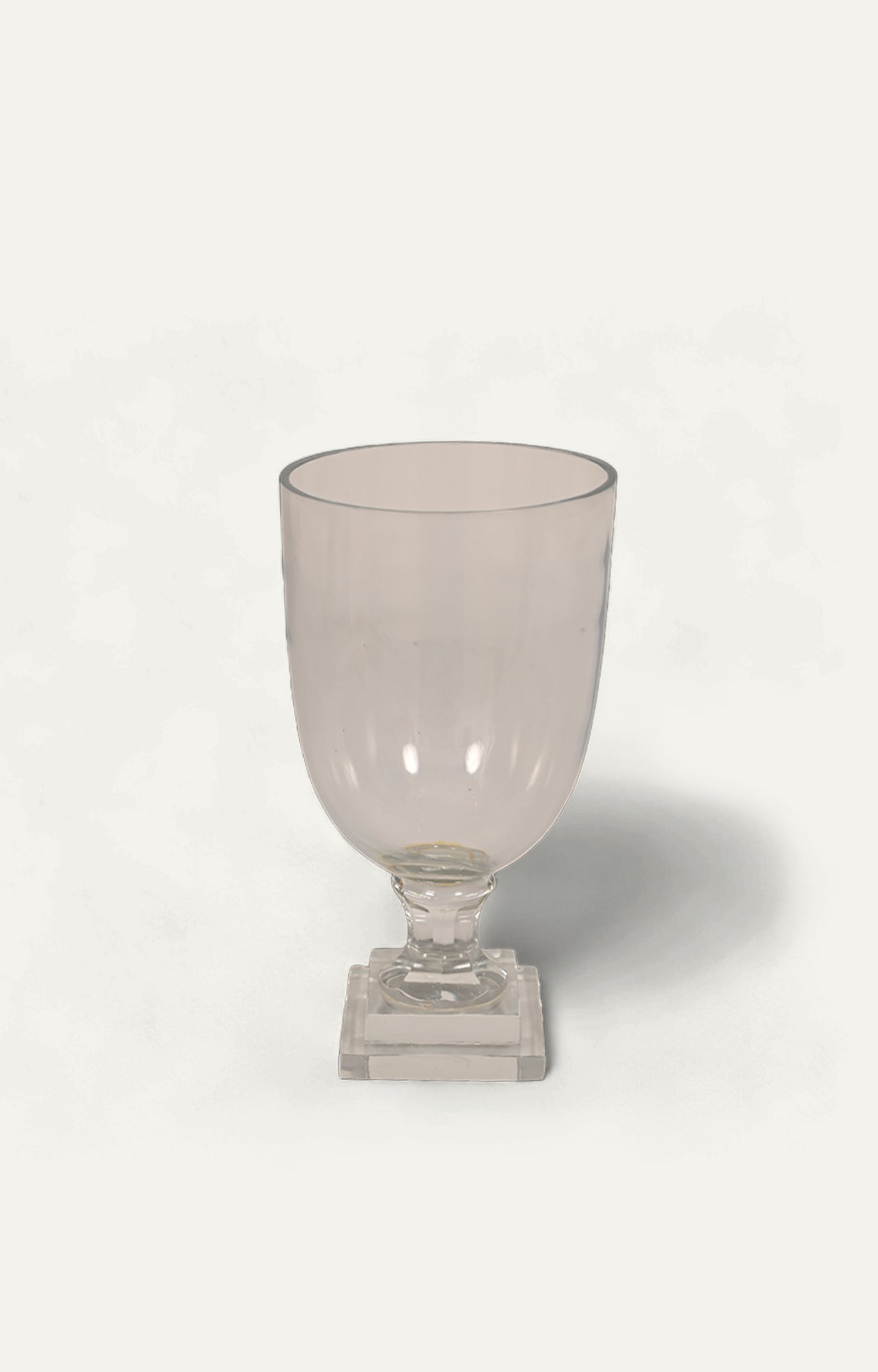 Footed Glass Candle Stand