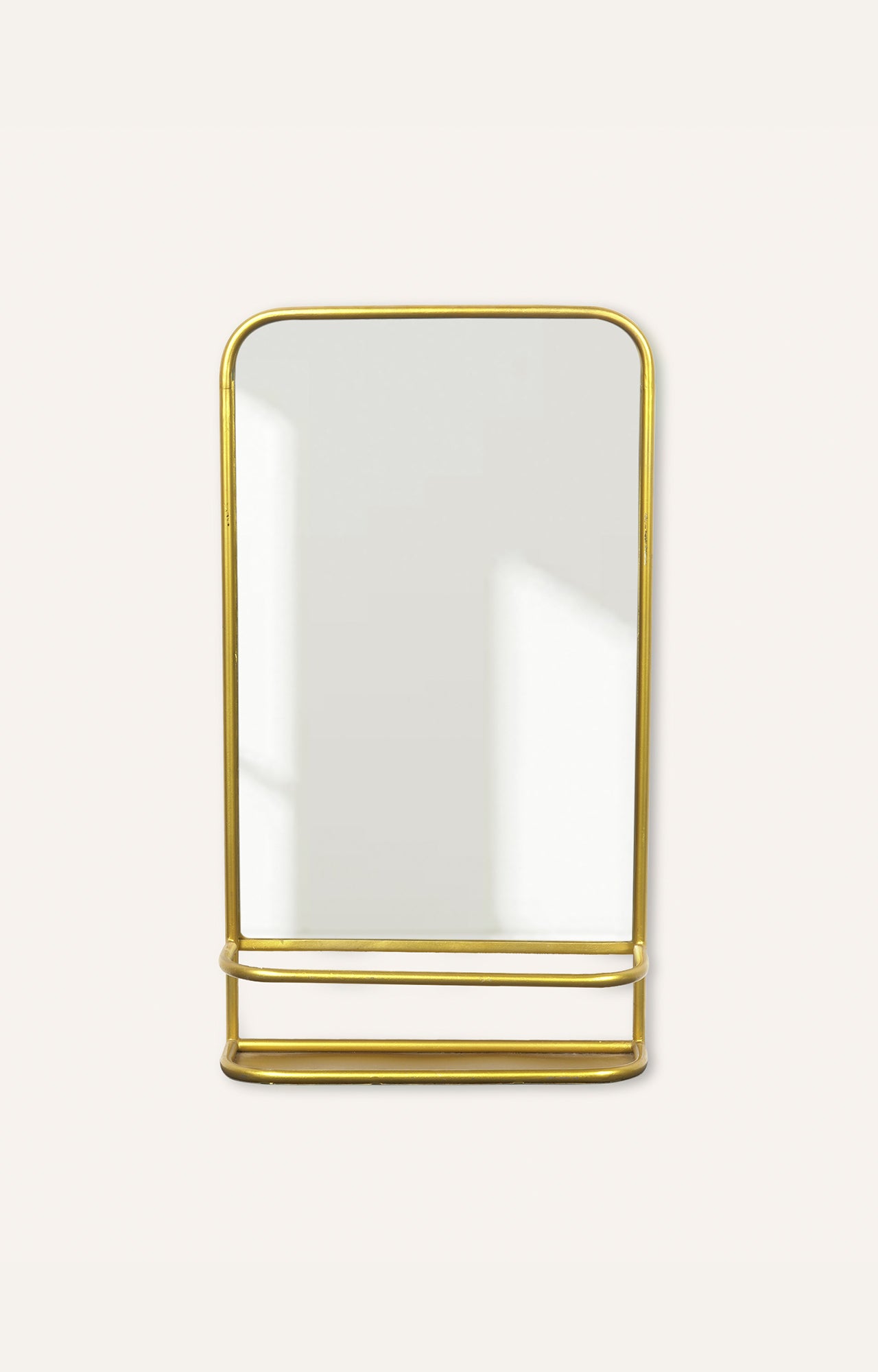 Gold Metal Framed Mirror