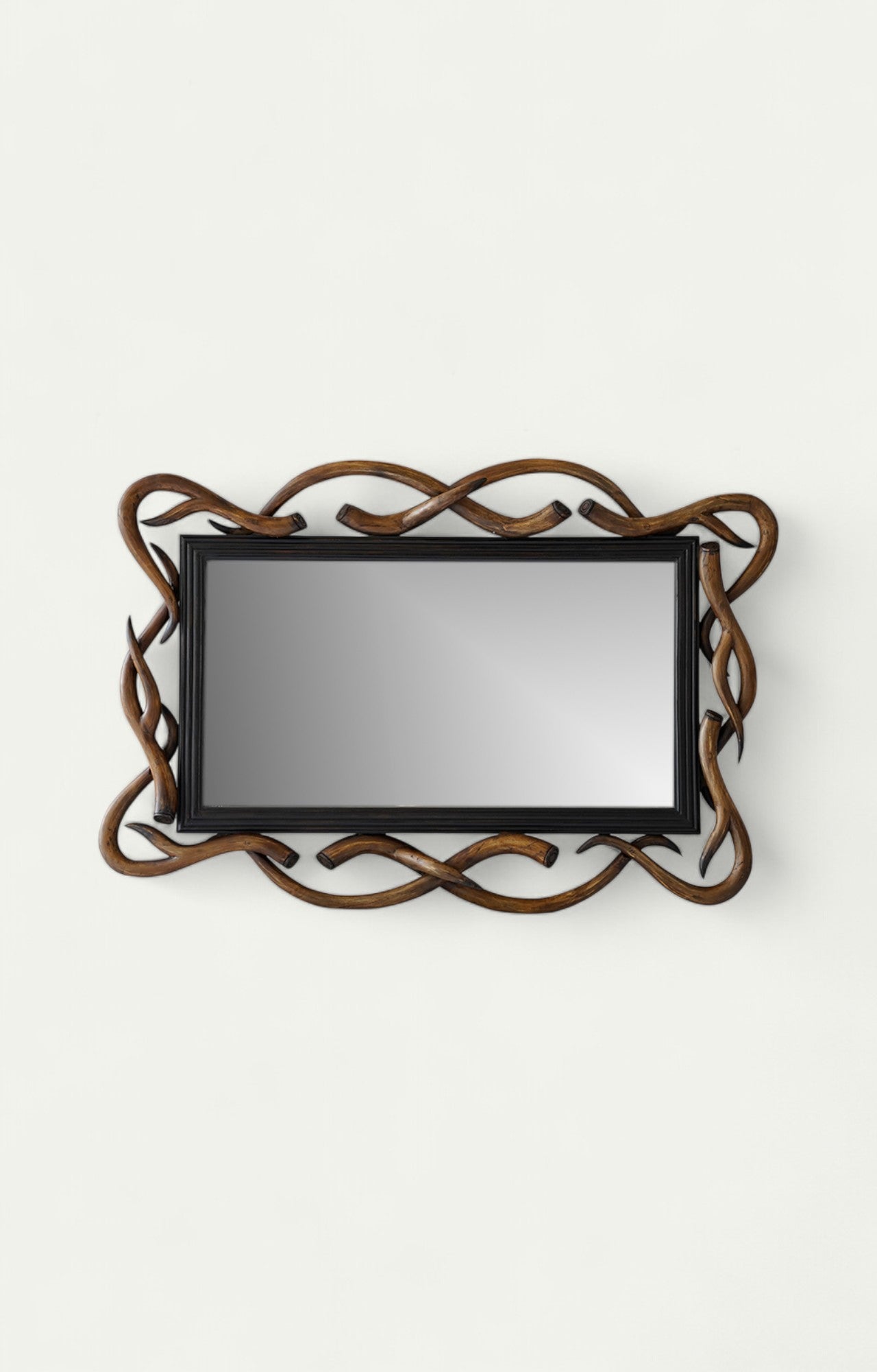 Wooden carved mirror