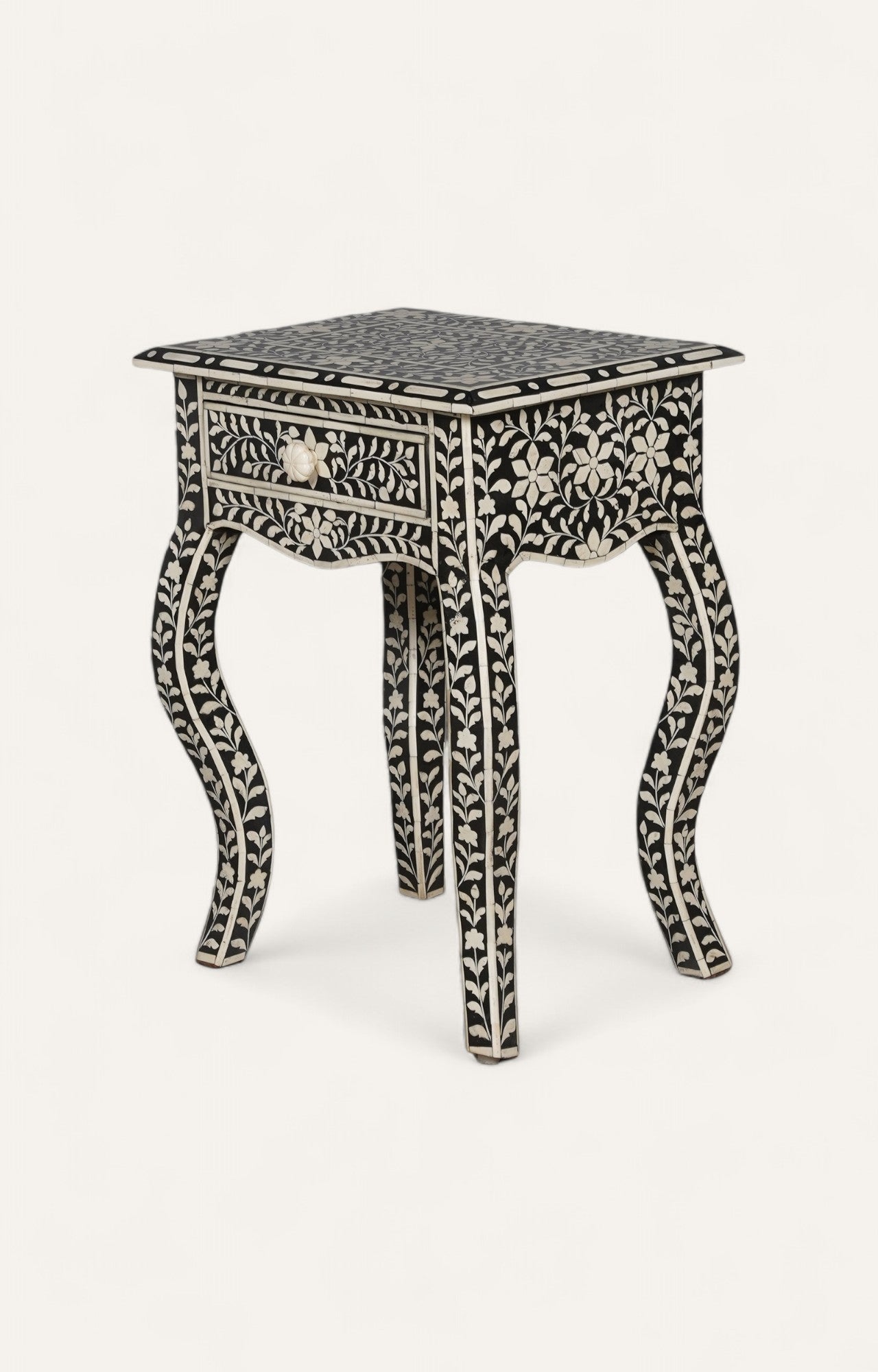 Bone Inlay Night Stand