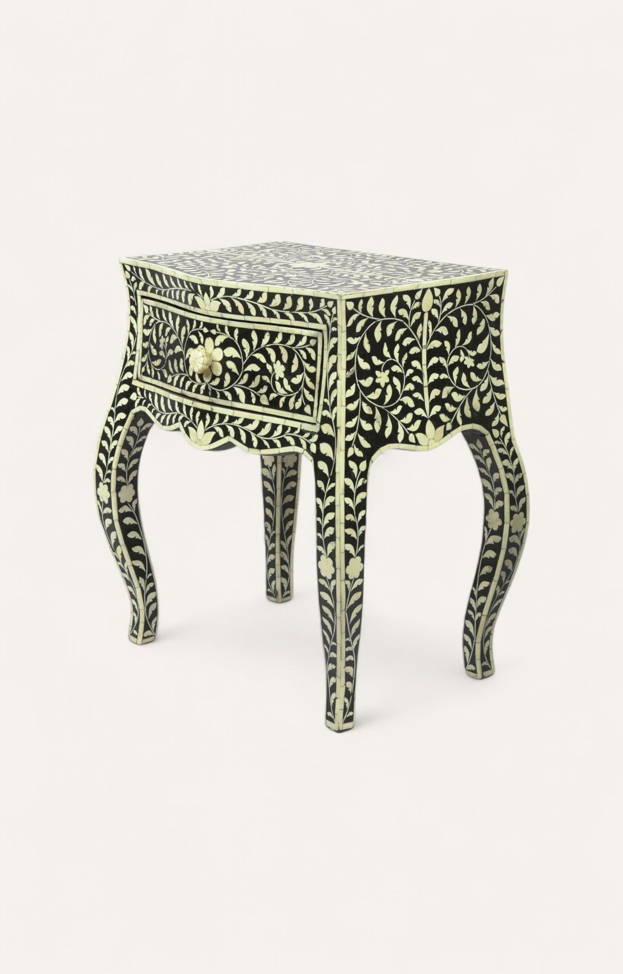 Bone Inlay Night Stand