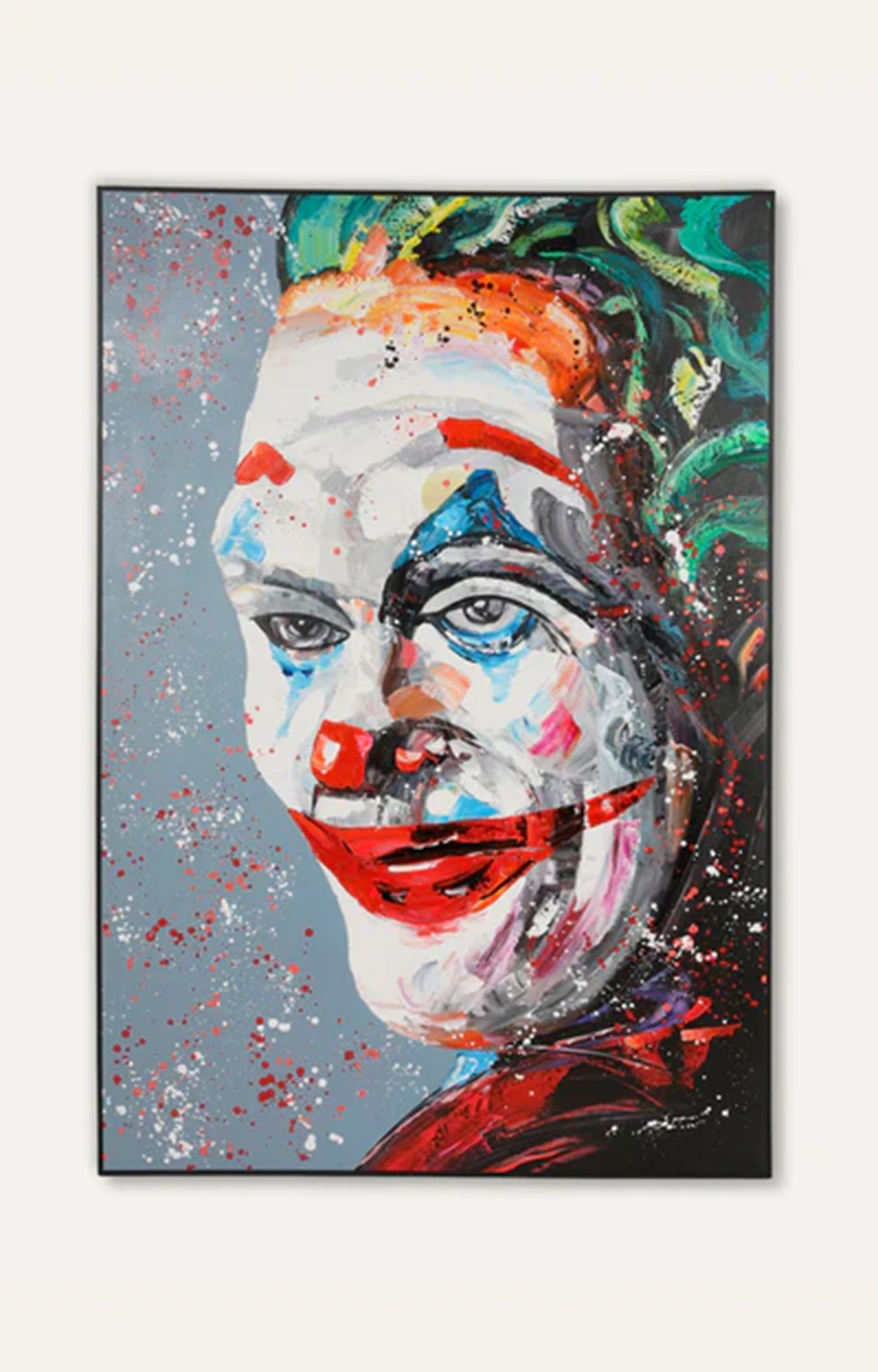 Joker oil painting (Framed)