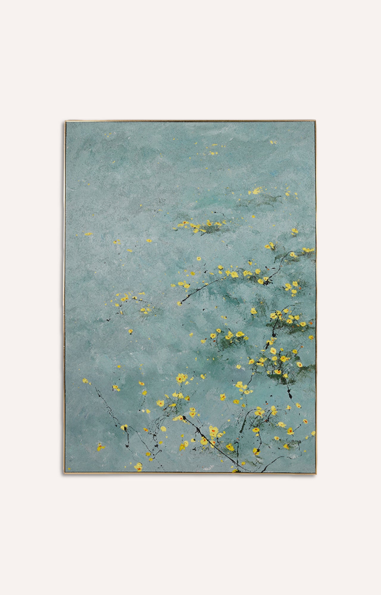 Floral oil painting (Framed)