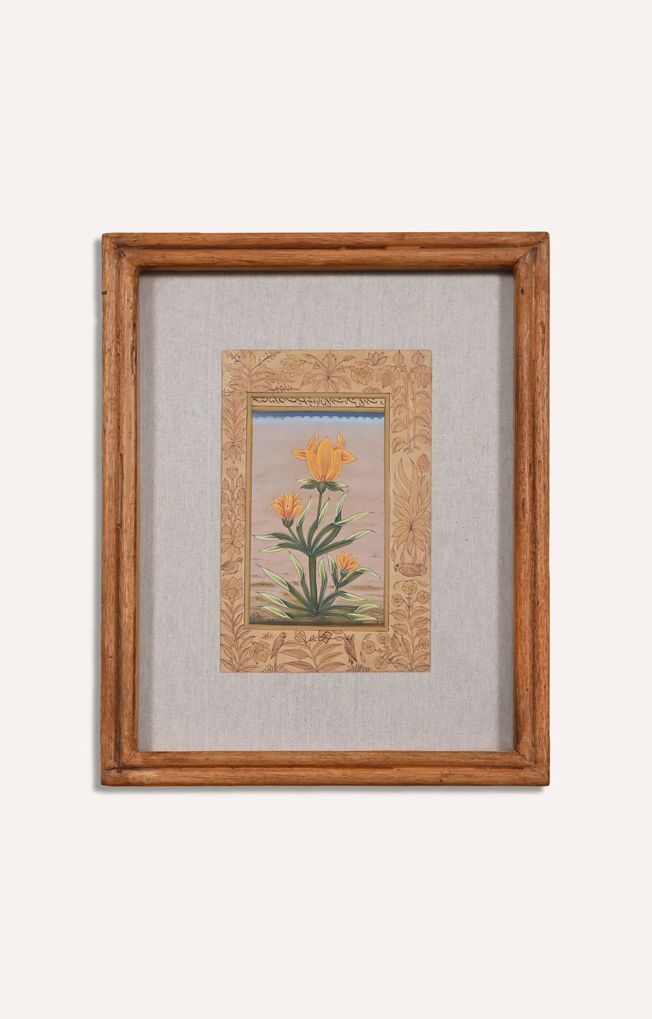 Miniature botanical hand painting (Framed)