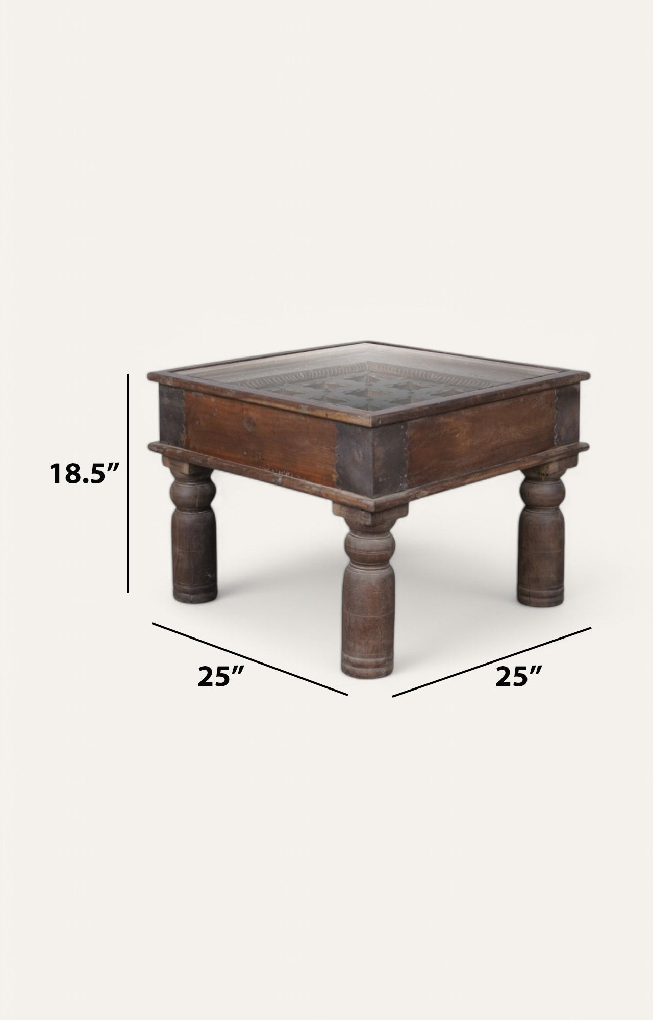 Haveli Hand Carved Side Table