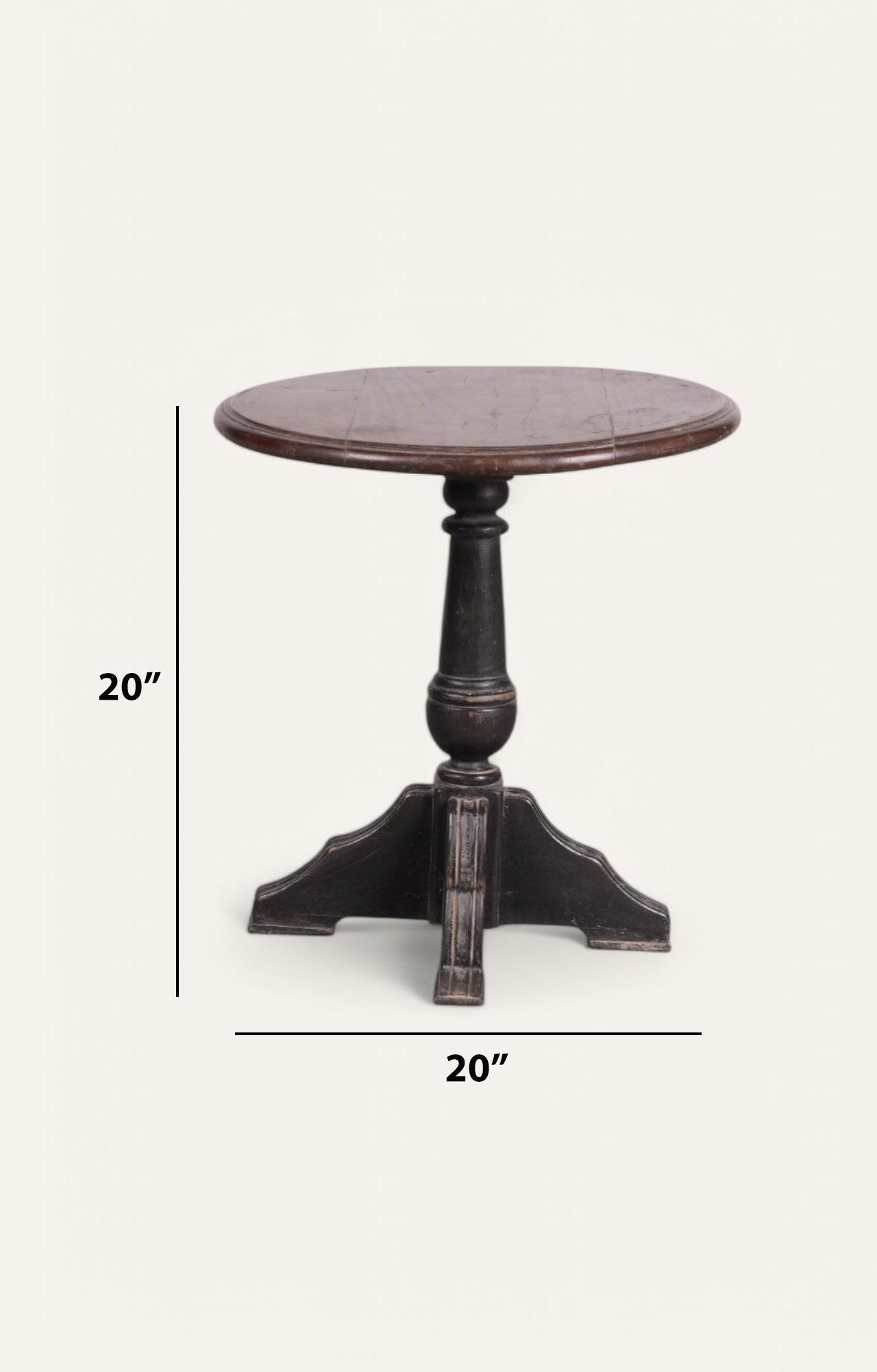 Round Wooden Side Table