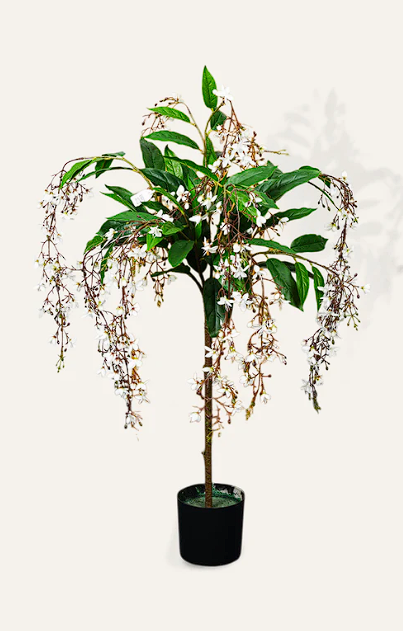 Artificial Jasmine Cascade Tree – 2.5 Feet