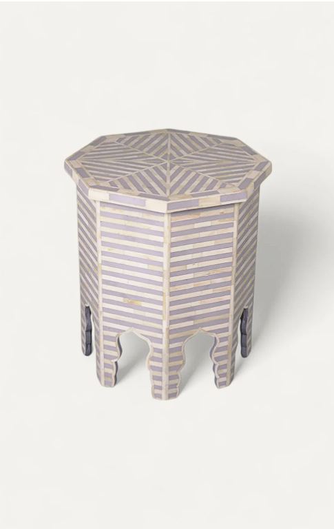 Bone Inlay Side Table