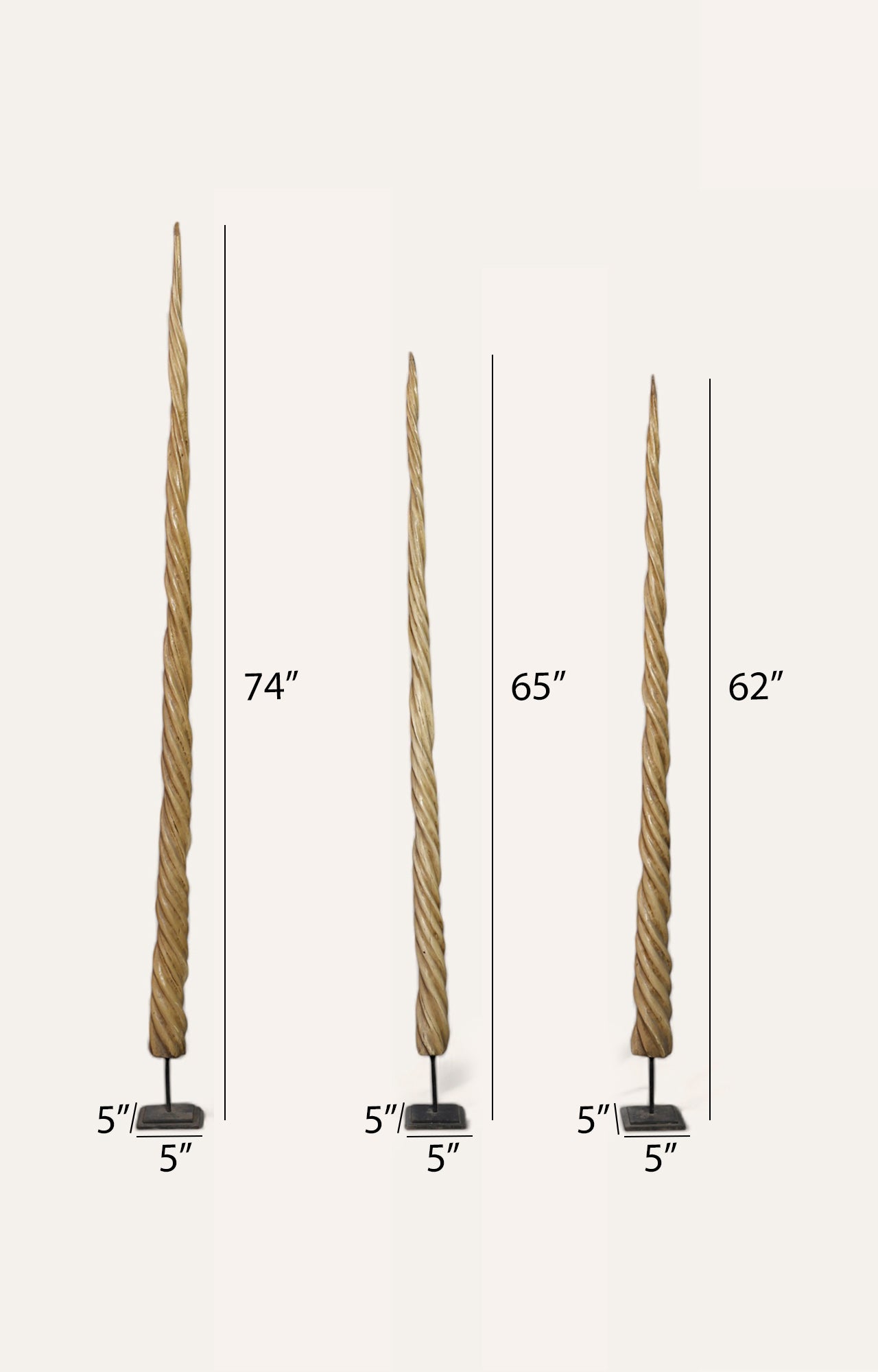 Antique Narwhal Tusk Trio