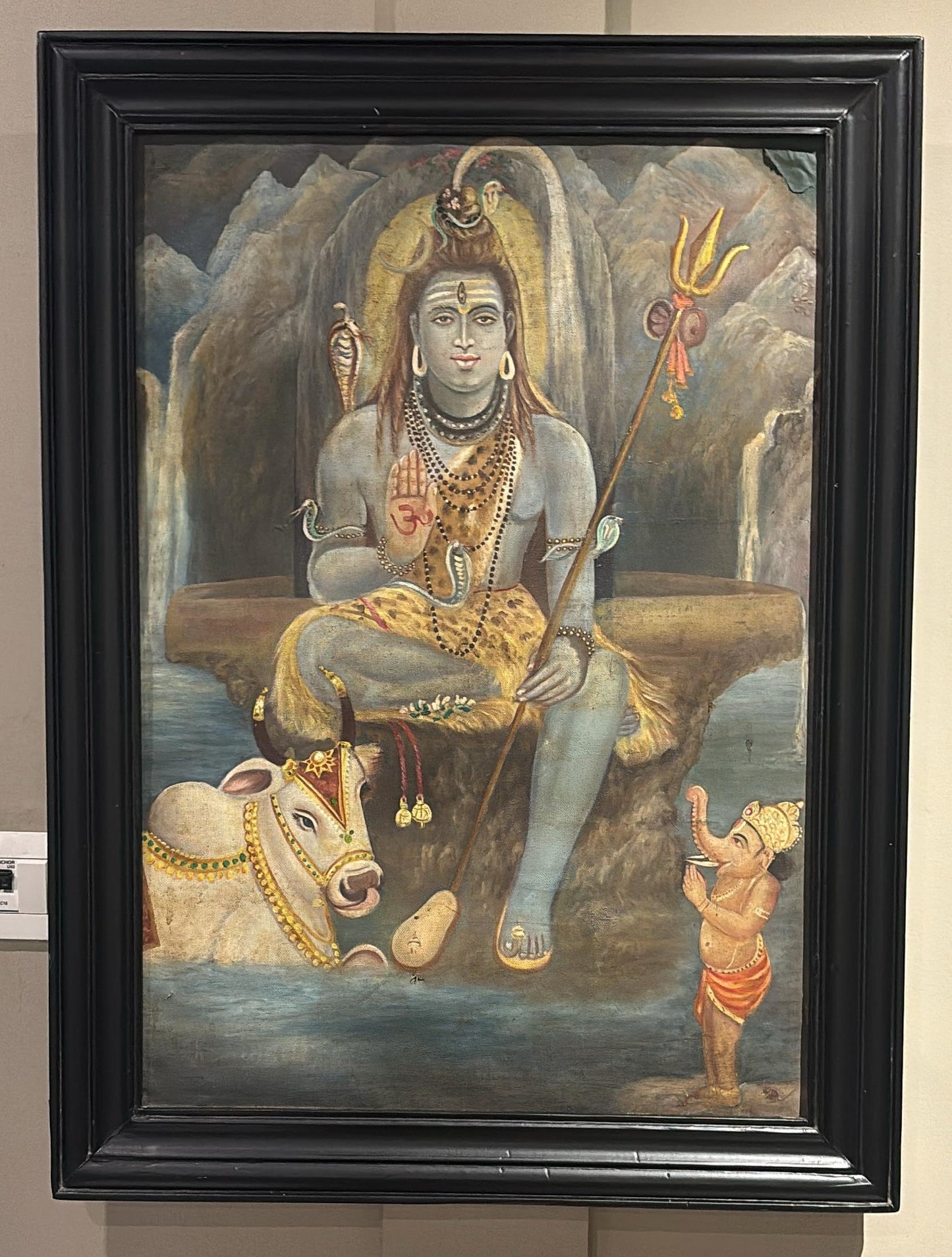 Lord Shiva Along With Nandi