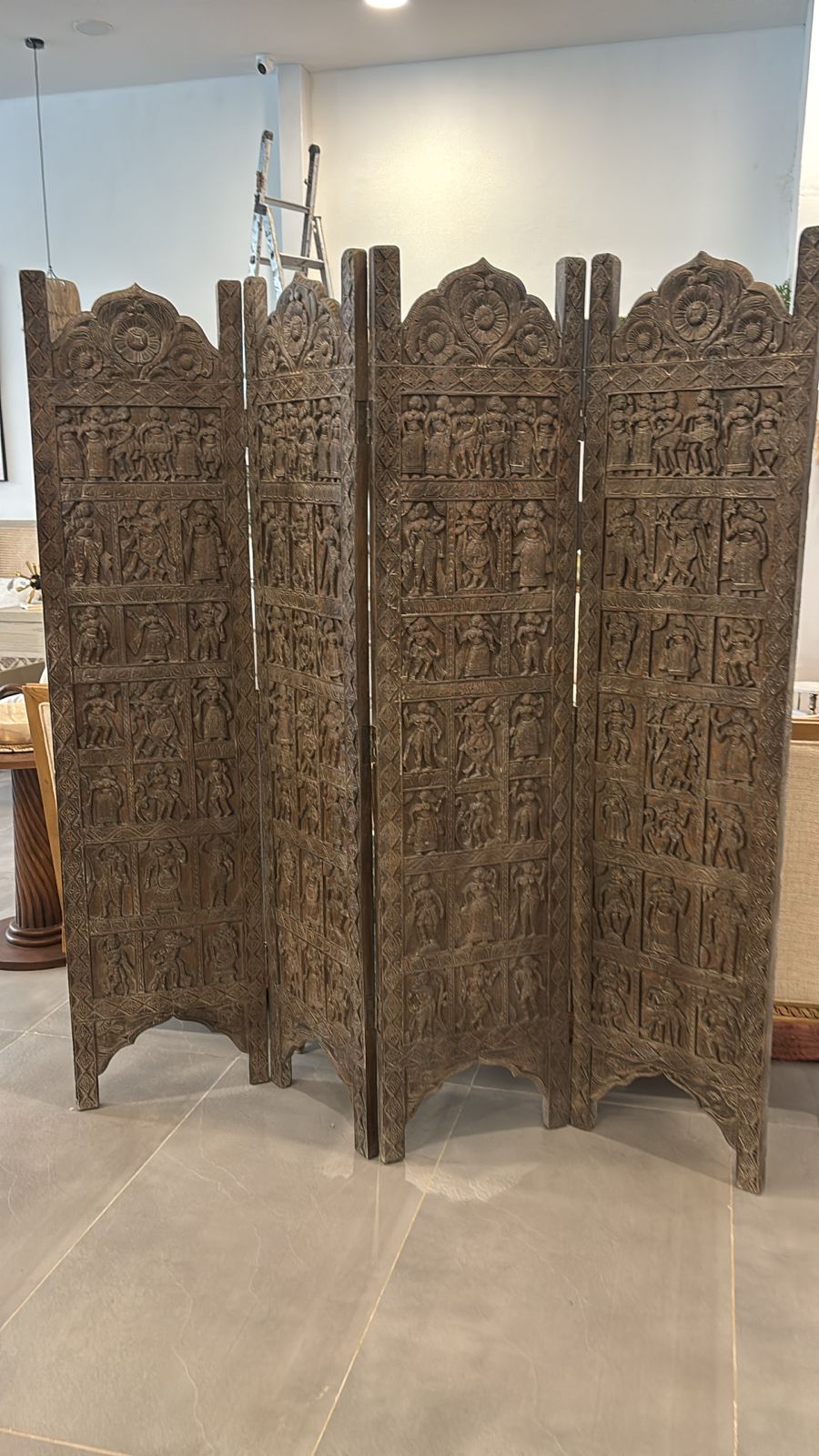 Teak wood Partition Floor Object