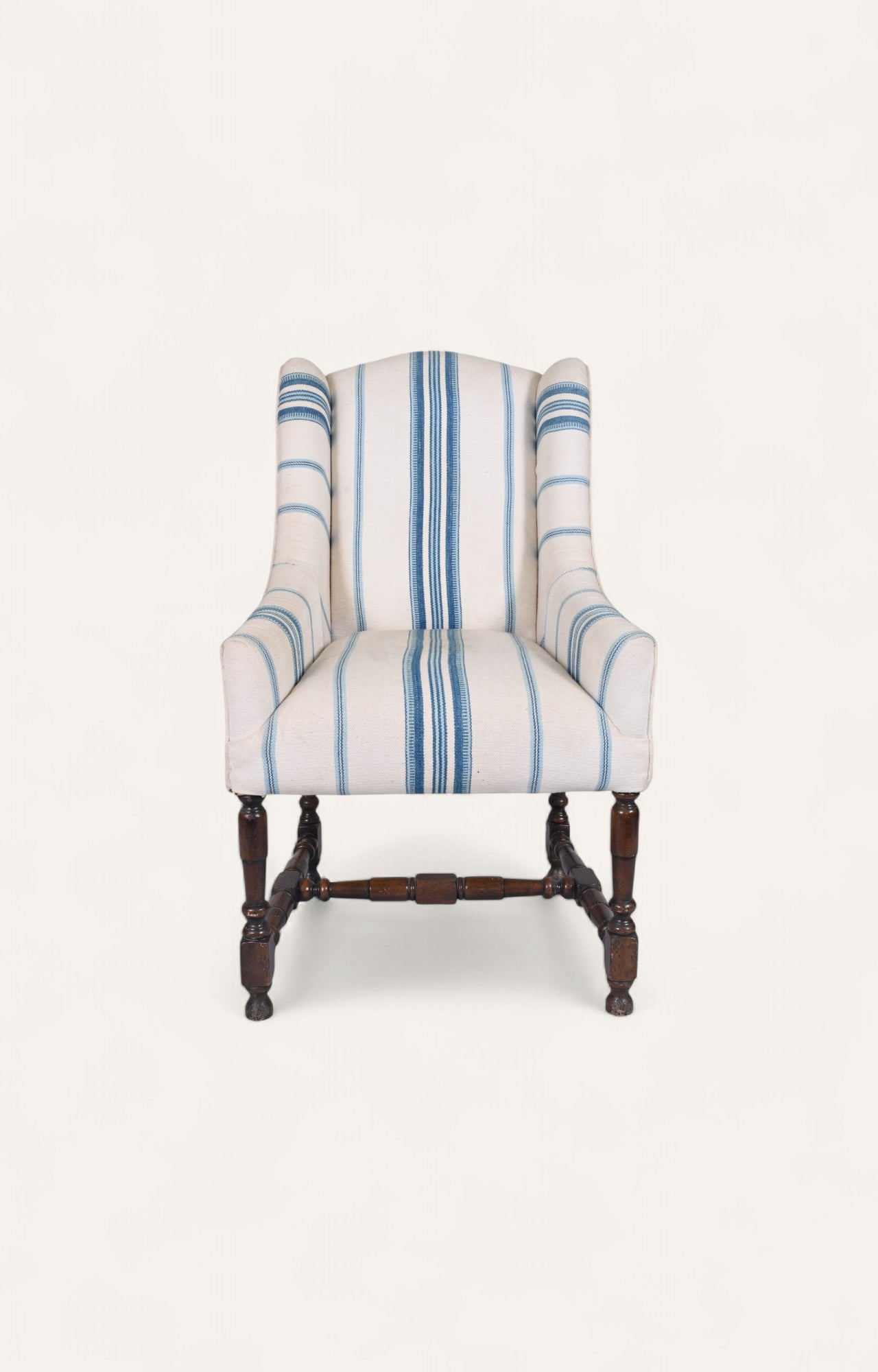 Wooden Arm Chair In Dhurrie