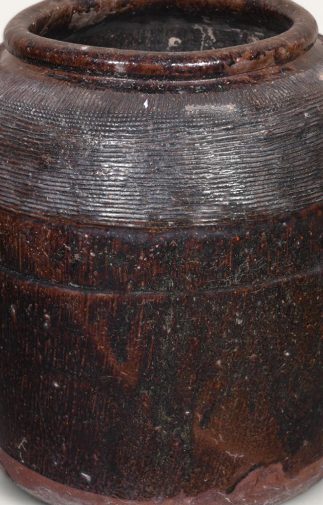 Vintage Texture Glaze Clay Pot