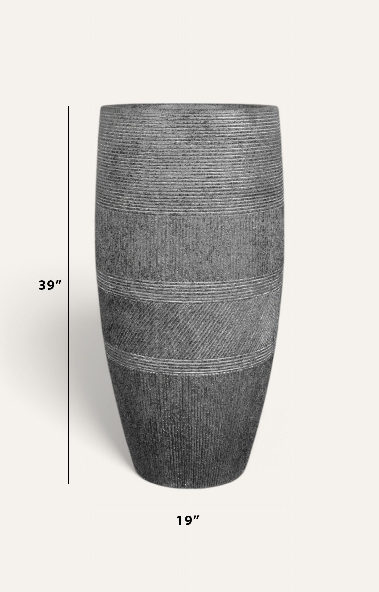 Sanded Texture Round Planter – Big