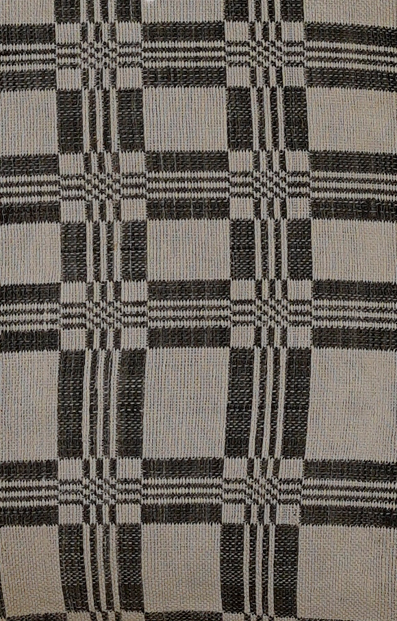 Black and White Geometric Patterned Printed Cushion