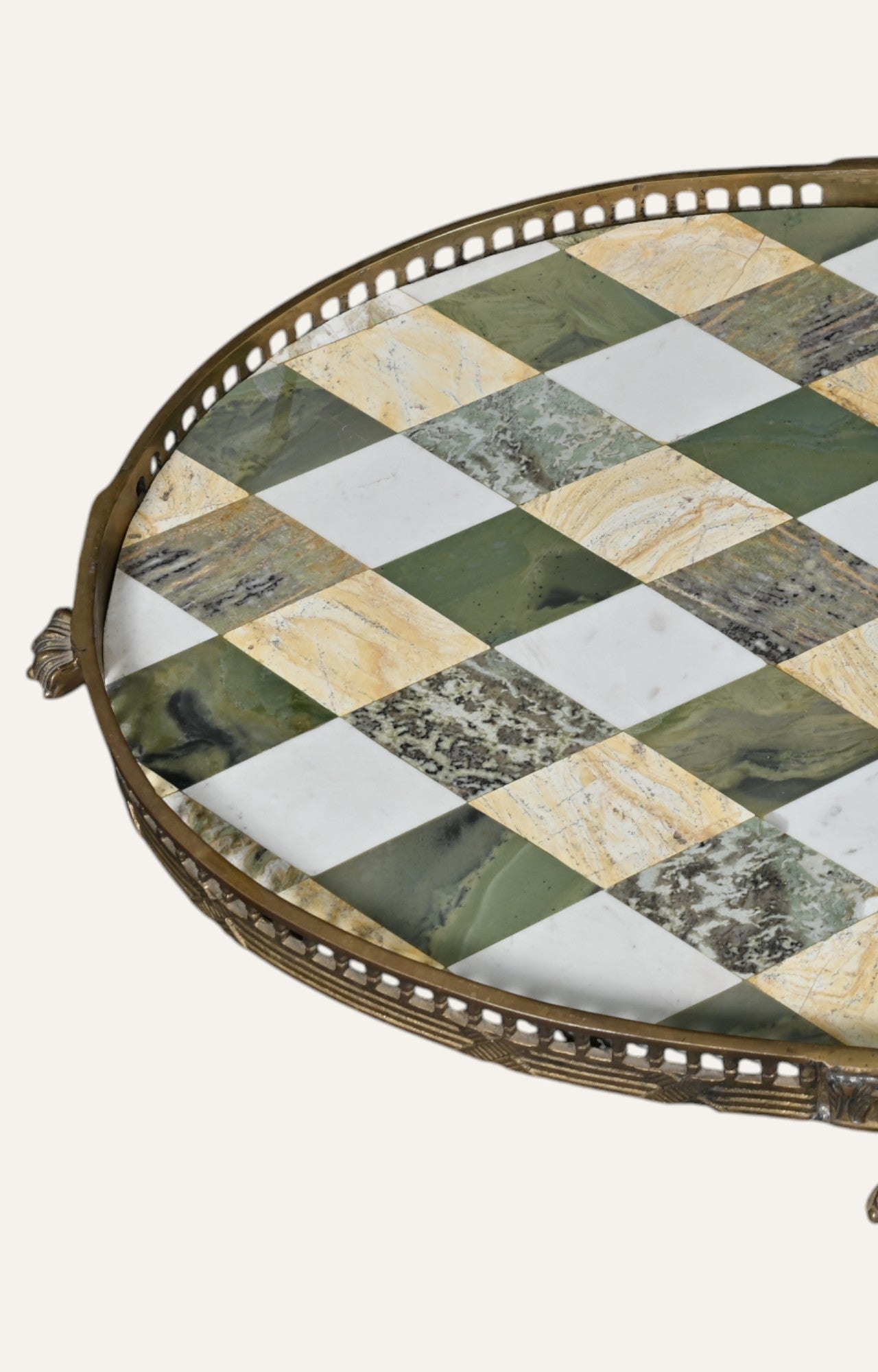 Brass & Marble Inlay Trey