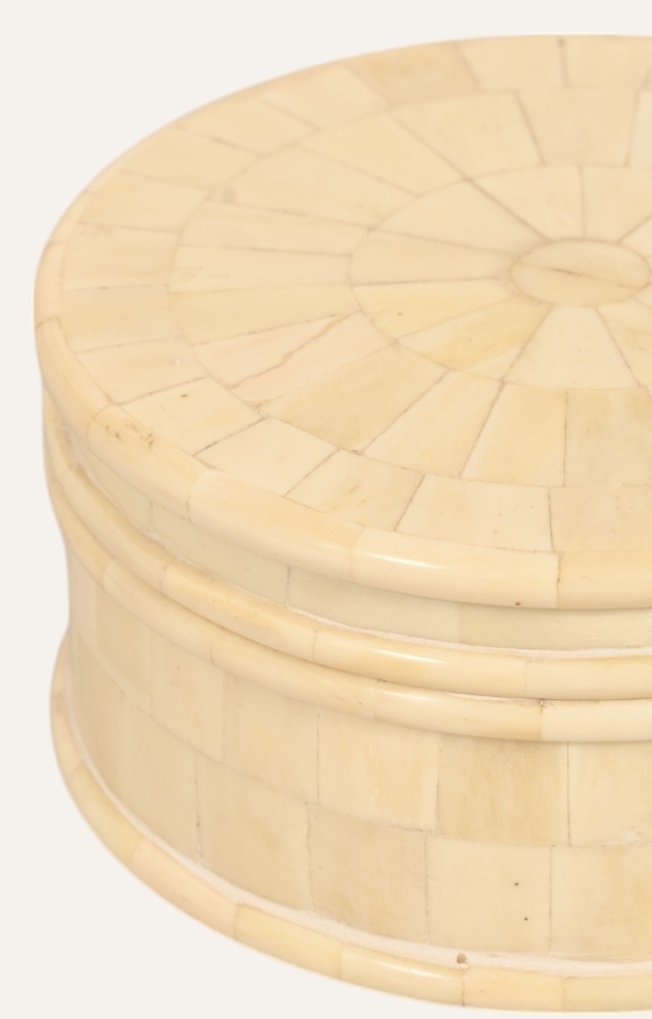 Bone inlaid wooden box