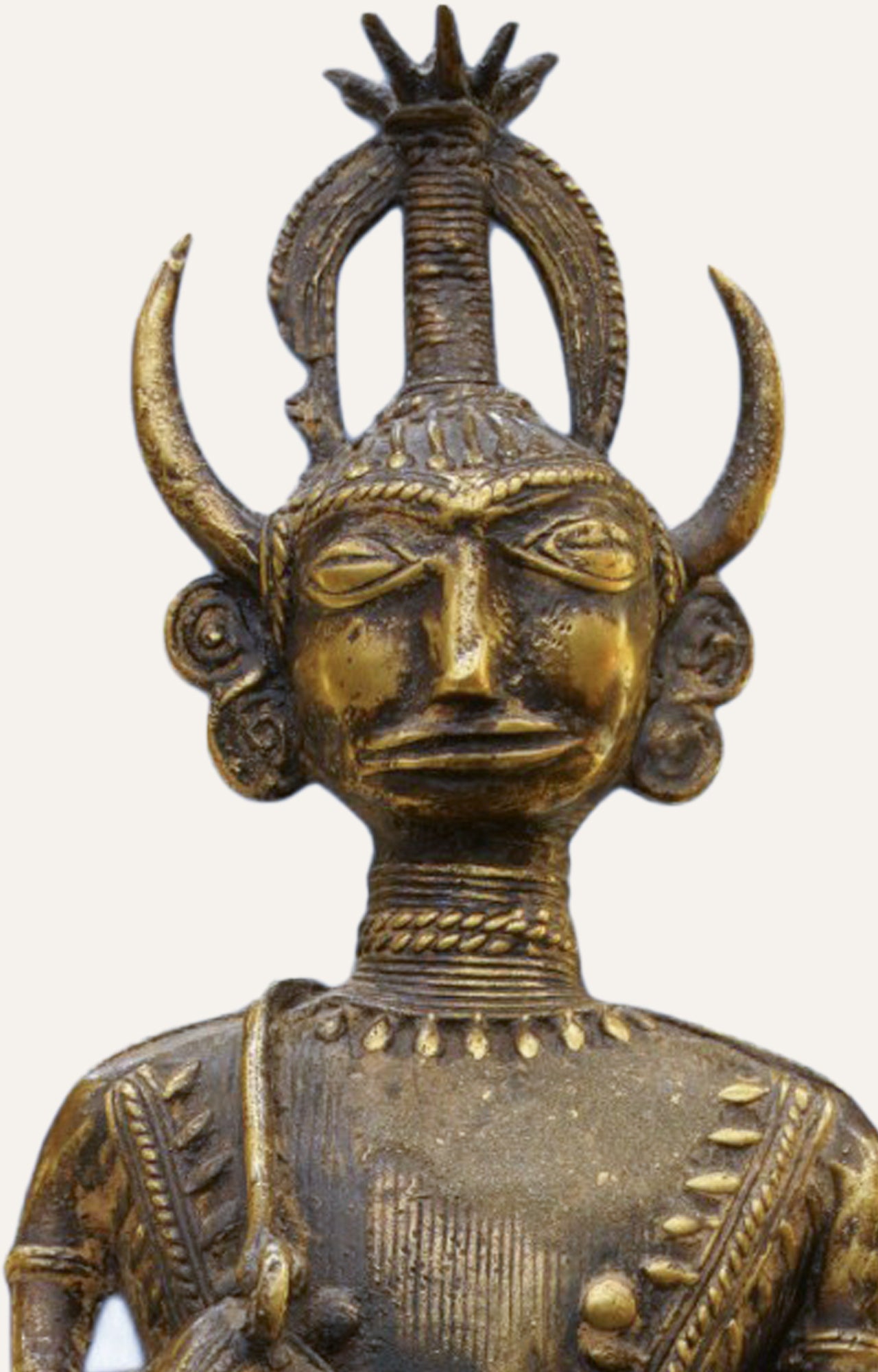 Cultural Vanguard Brass Figurine Antique Table Décor