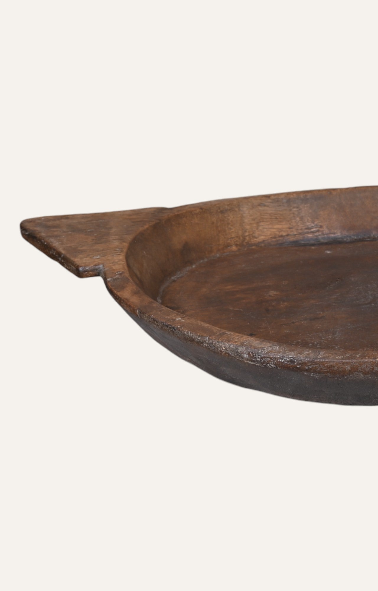 Handcrafted Wooden Tray with Raised Edges