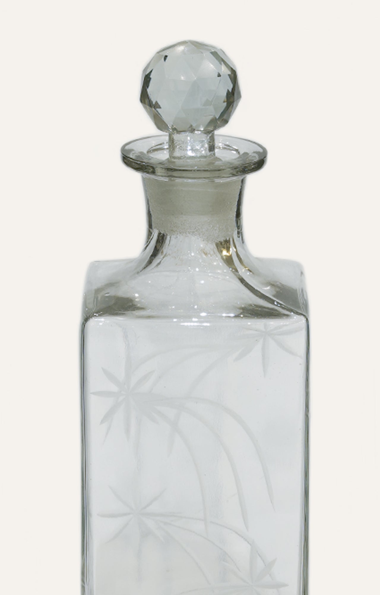 Hermes Transparent Glass Decanter