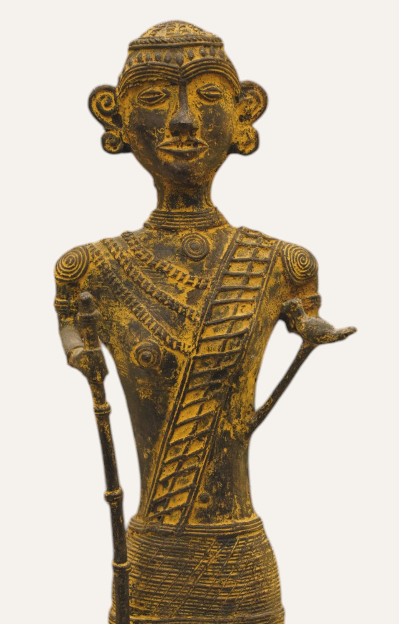 Handcrafted Dhokra Art Brass Figurine Table Accent