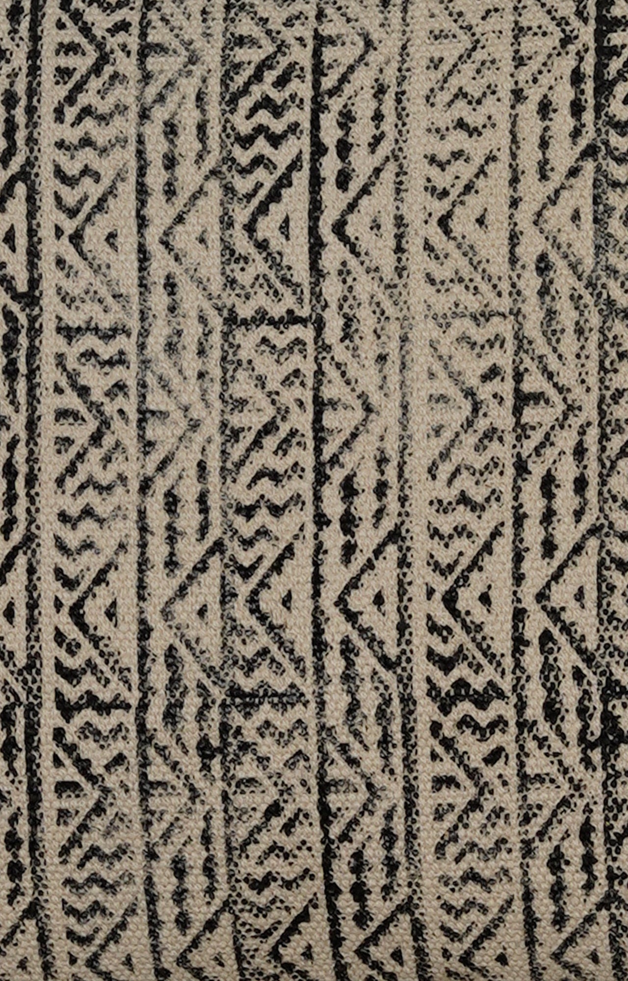 Intricate Patterned Black and White Cushion