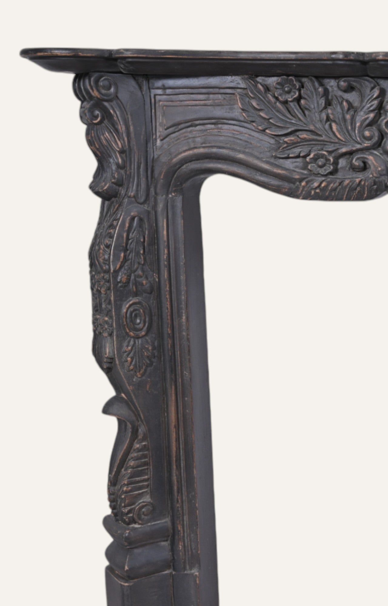 Hand carved Wooden Fireplace