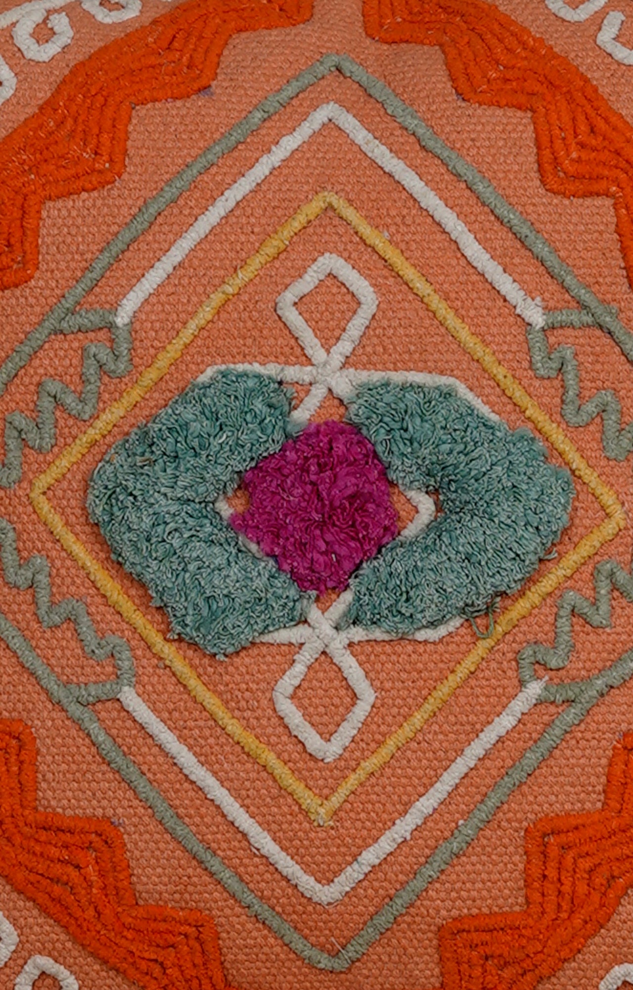 Bohemian Geometric embroidered Cushion
