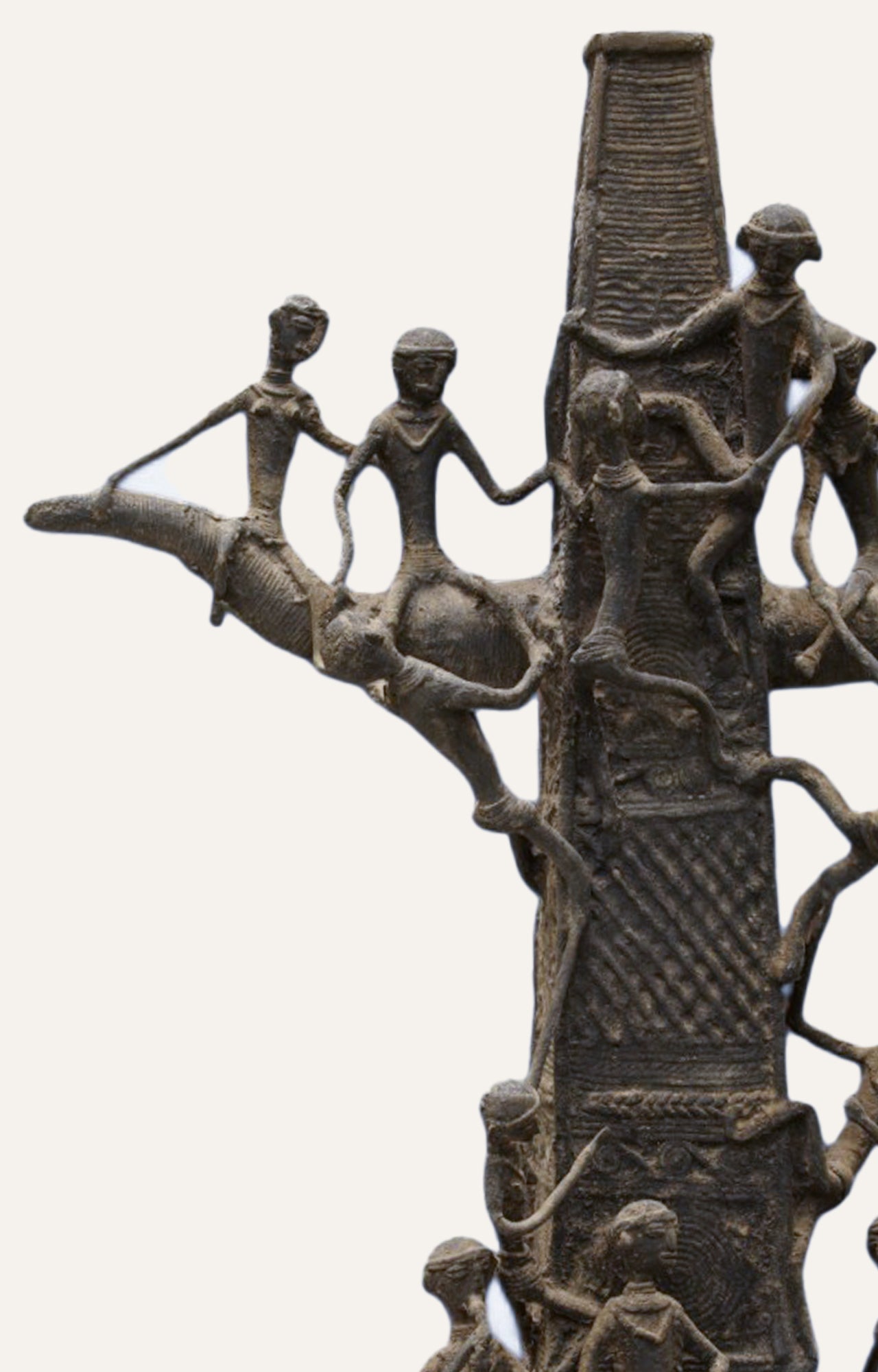 Unity Tree Dhokra Tribal Brass Sculpture Table Décor