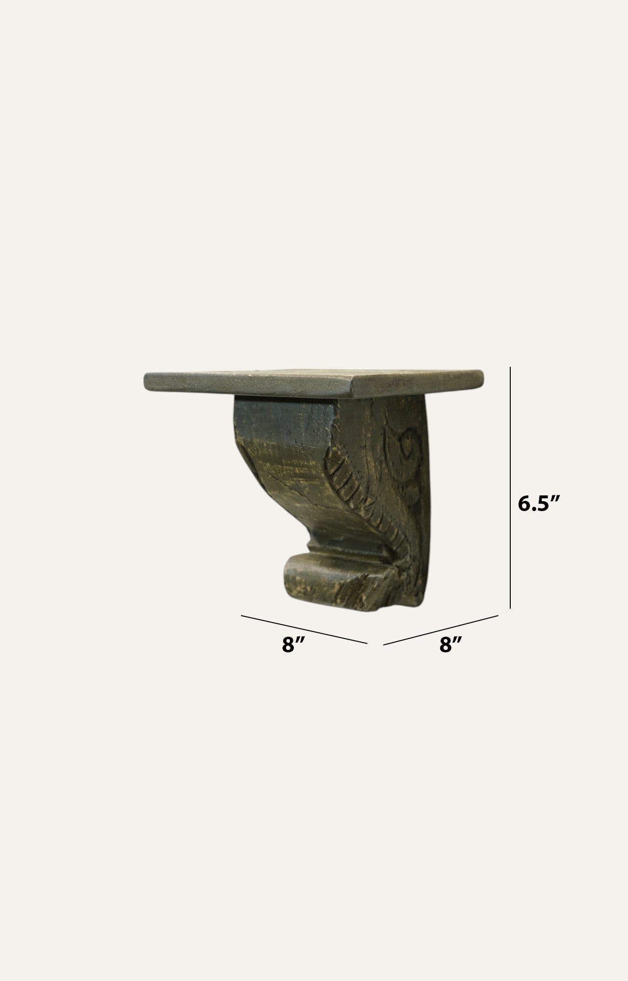 Modern Hand-Carved Wooden Bracket