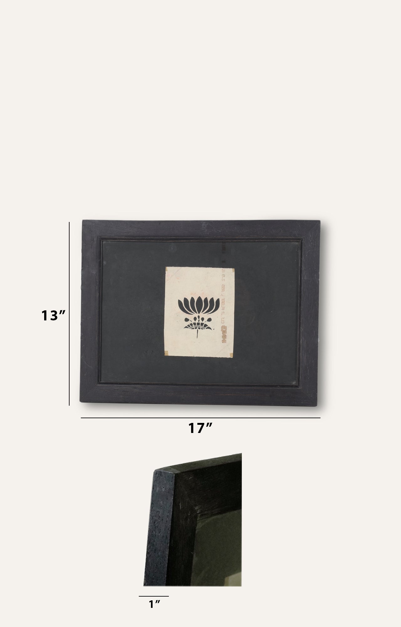 Lotus Stencil Art (Framed)