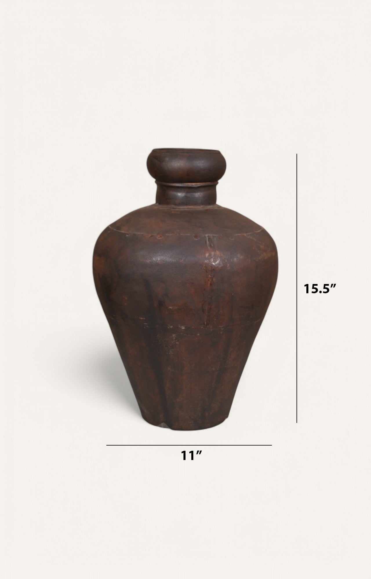 Mid-Century Vintage Brown Pot