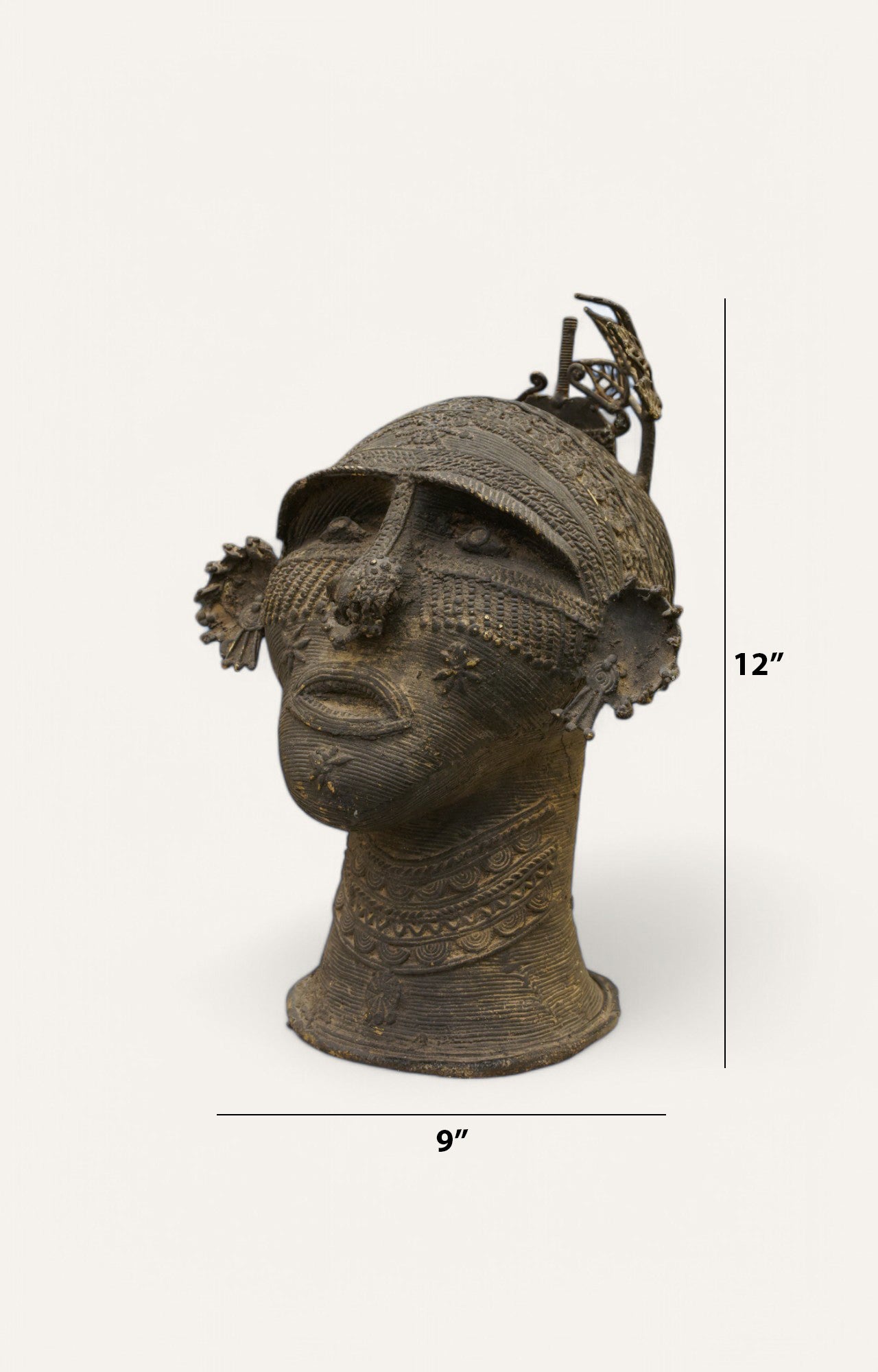 Queen Dhokra Tribal  Handcrafted Brass Figurine Vintage Sculpture Home Décor