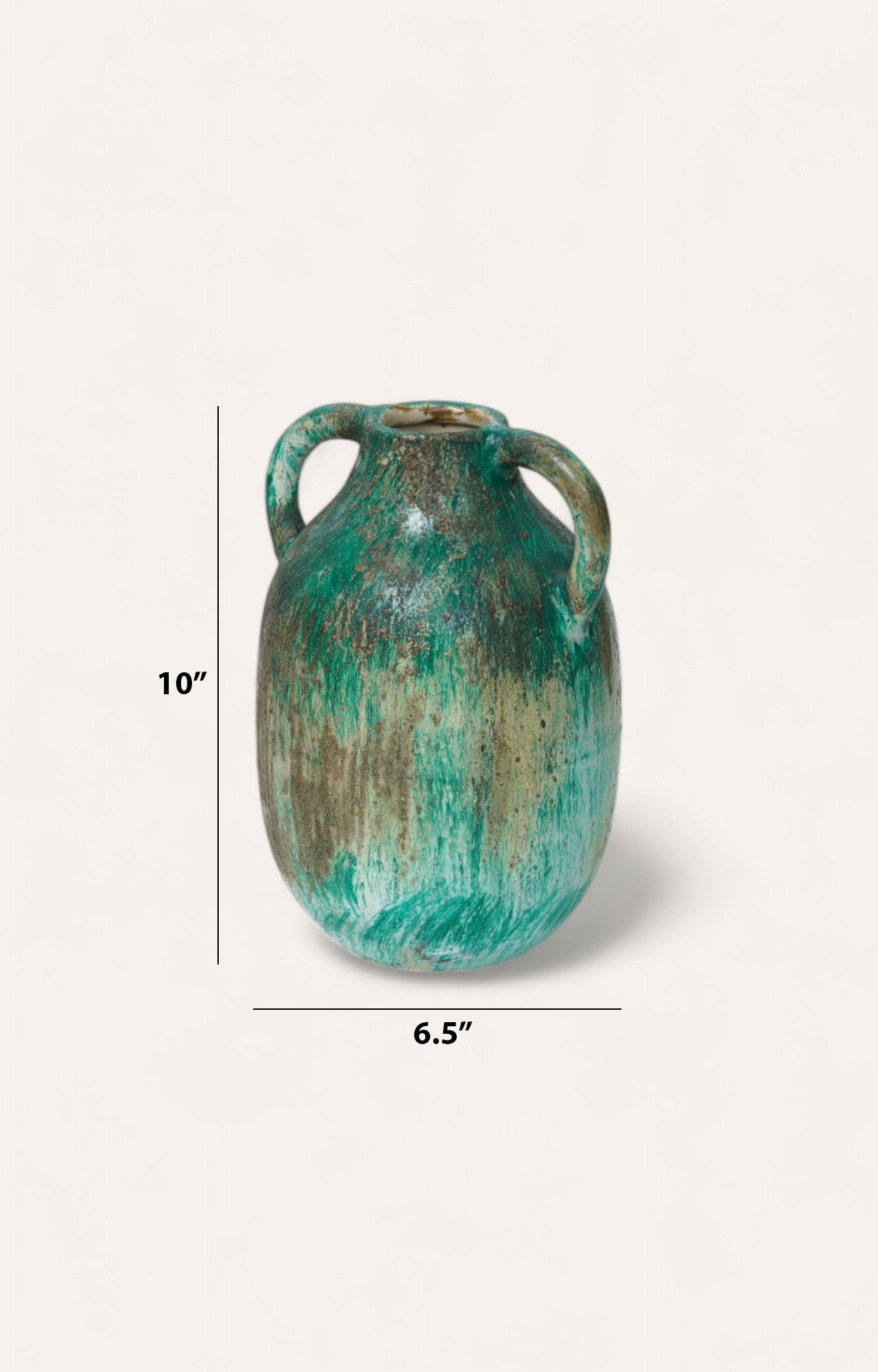 Greek-life Dual-Handle Ceramic Vase/ Water Jug