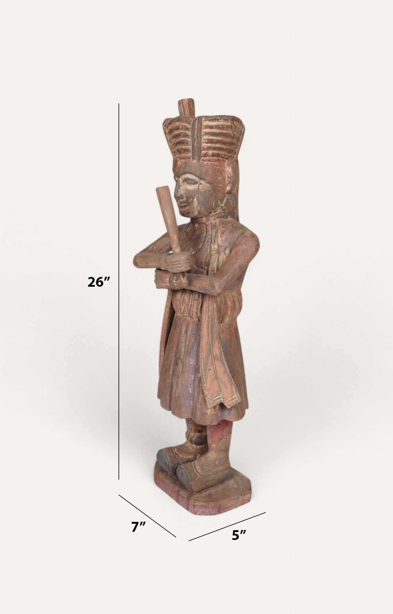 Antique Rajasthani Dwarpal Figure