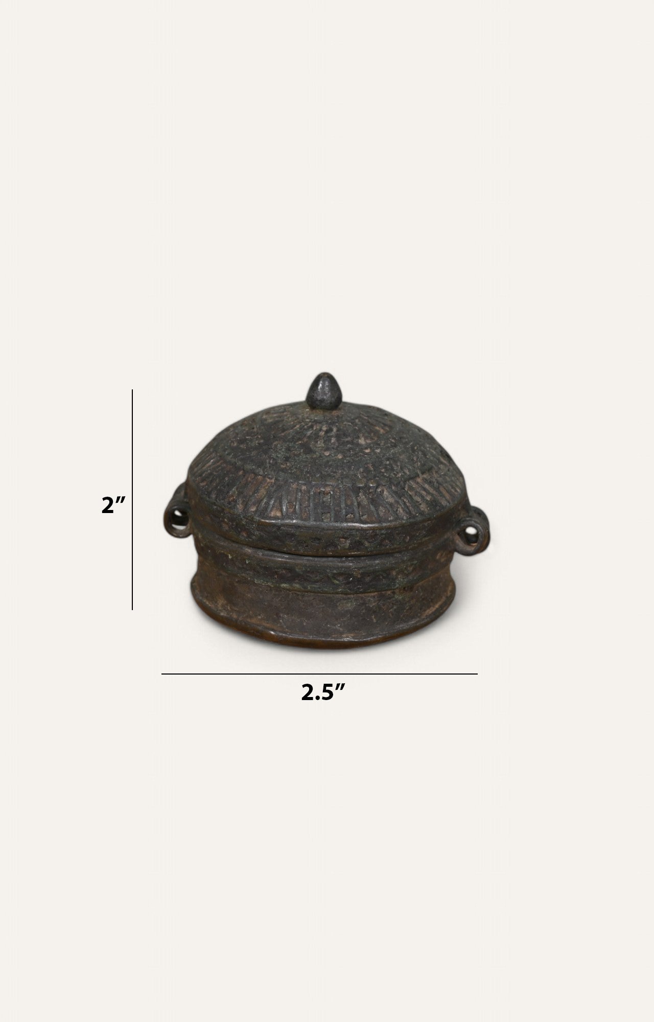 Indus Trinket Brass Box with Lid