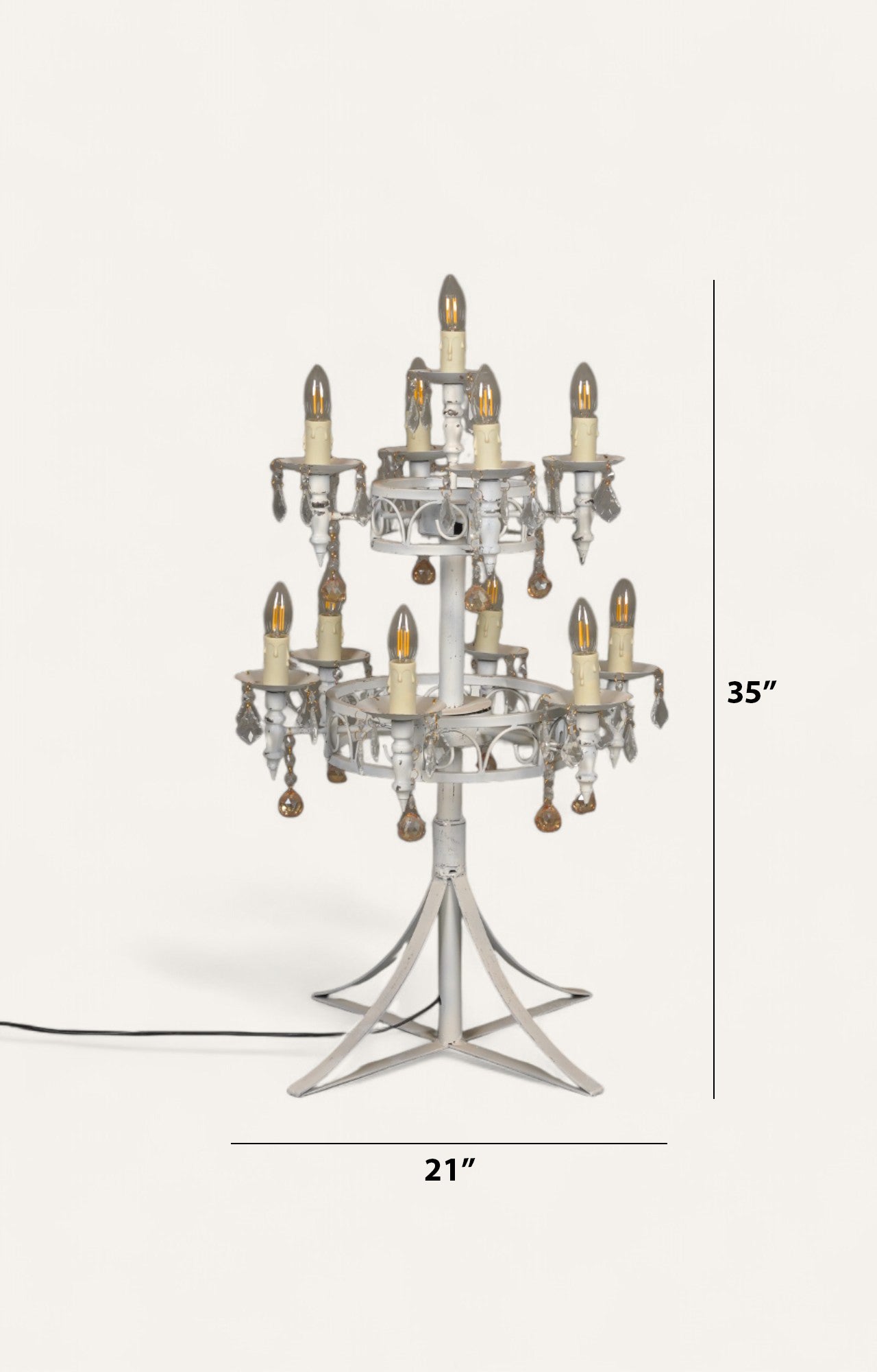 French Architectural Table Chandelier