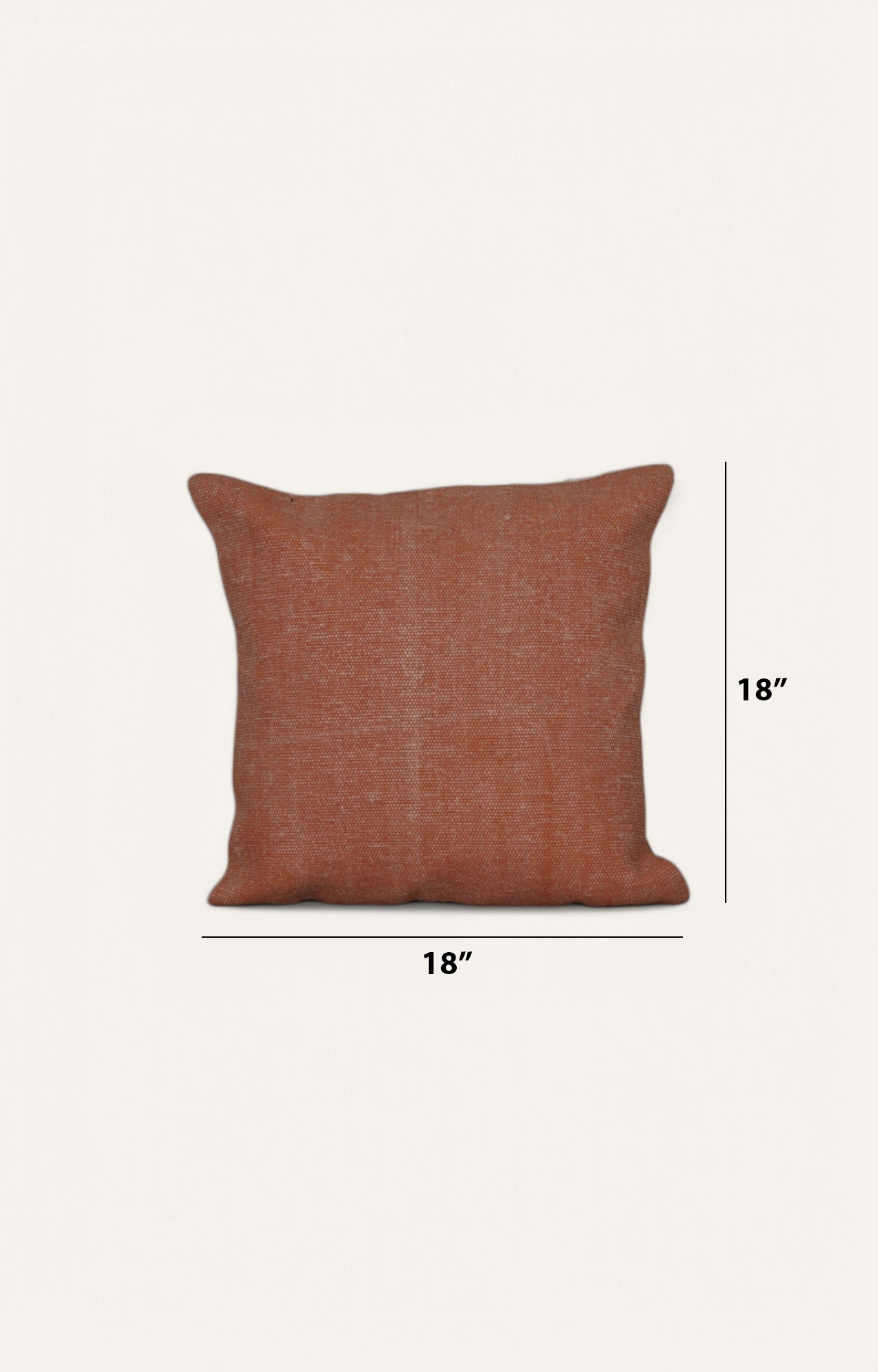 Monochromatic Orange Printed Cushion