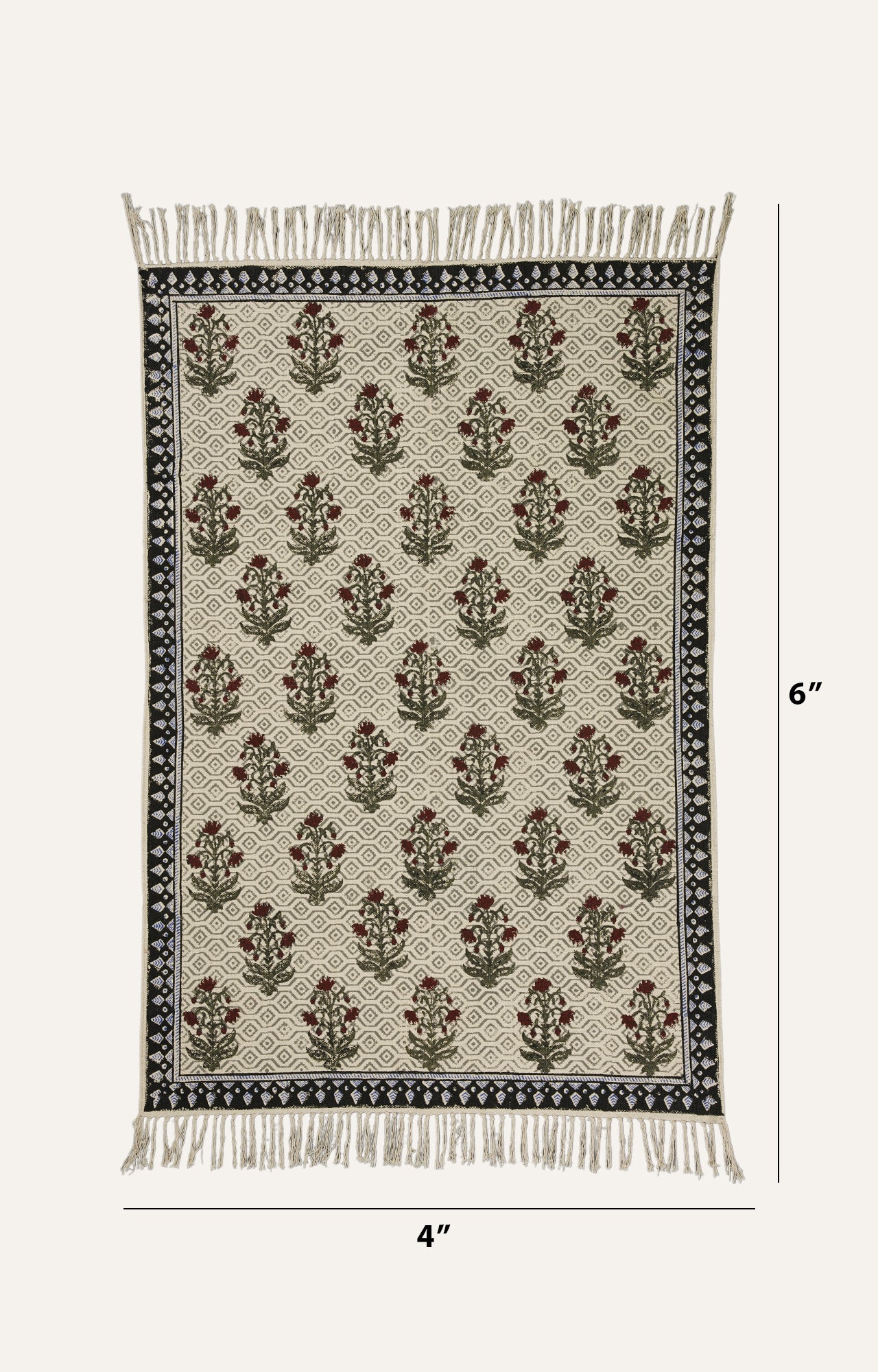 Wildflower Block Print Throw