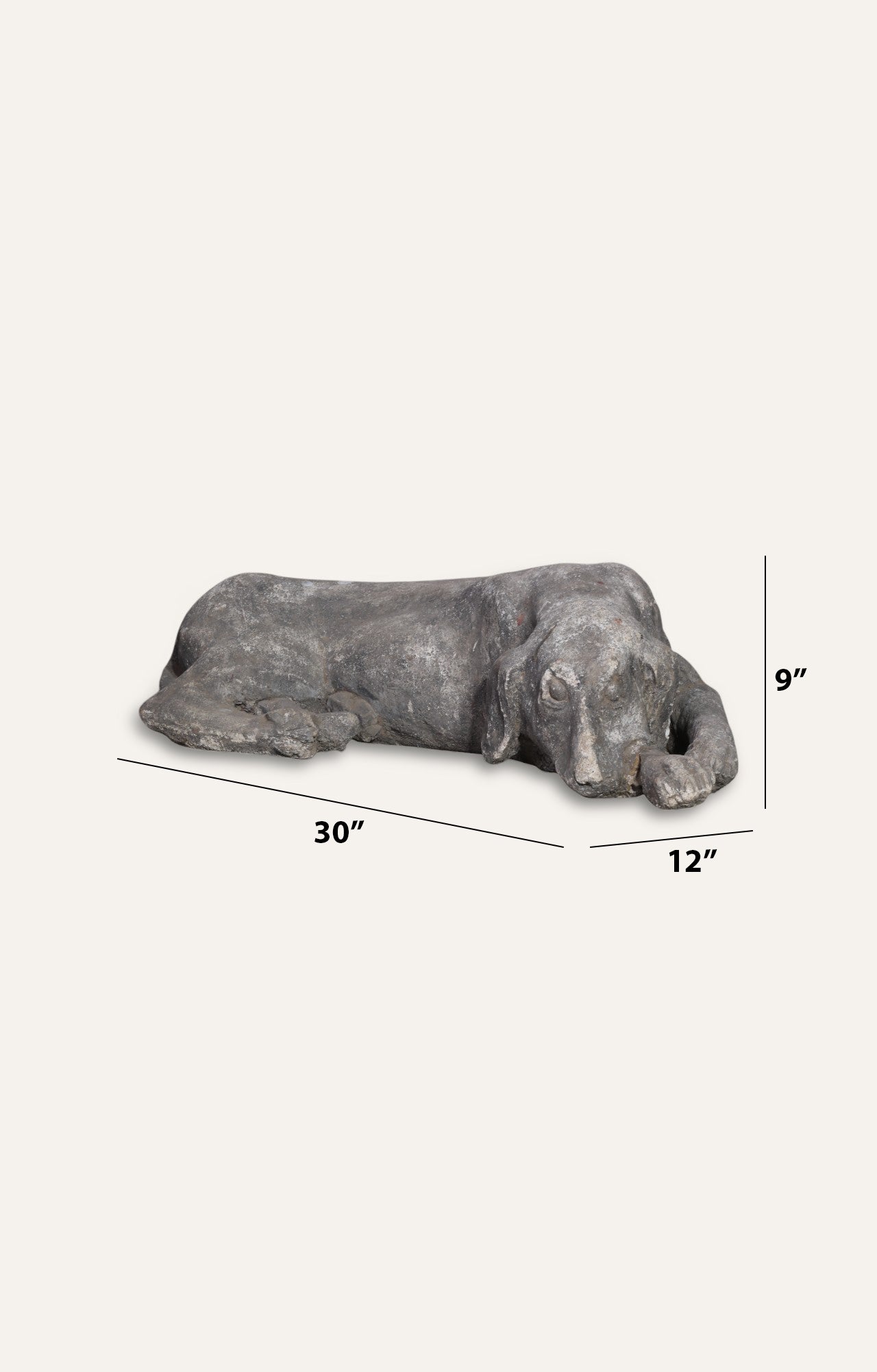 Sleeping Dog  Sculpture