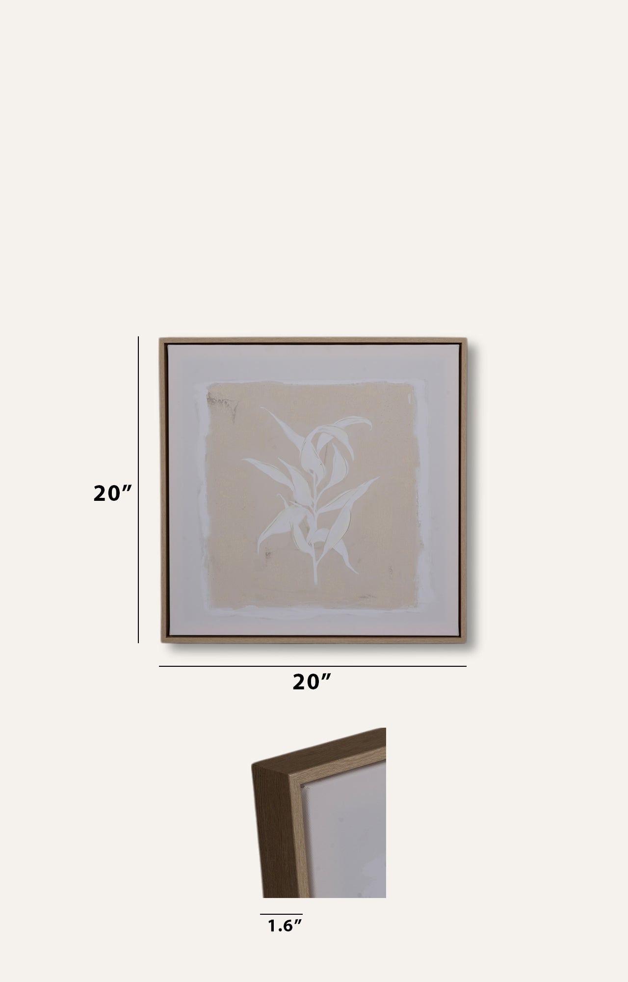 Multicolor Canvas Hand-painting Set of 3