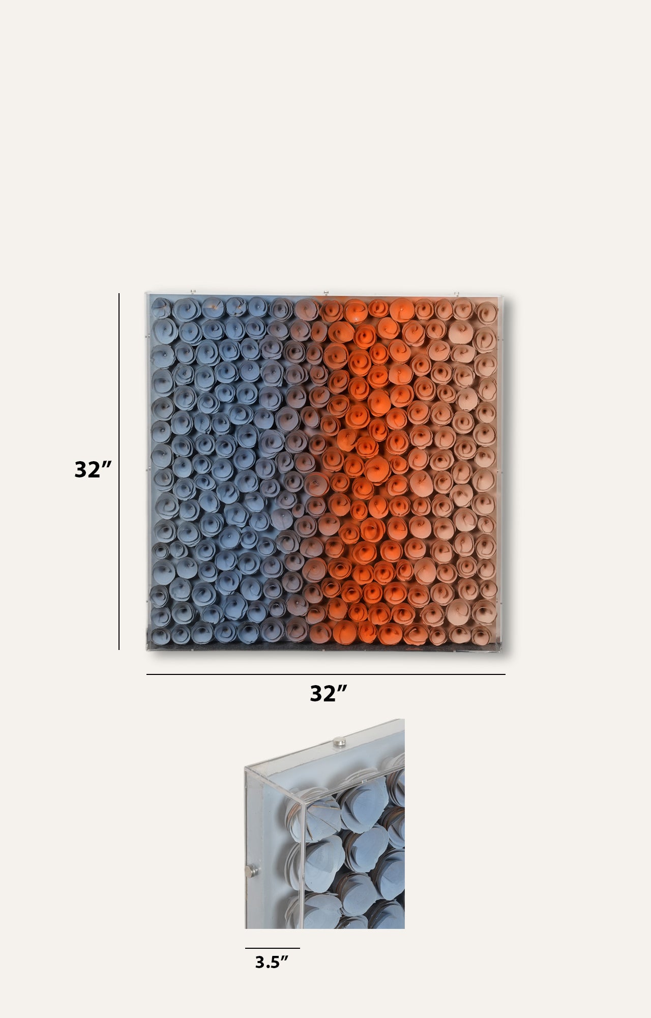 Rolled Paper Colorful Quilling Wall Art